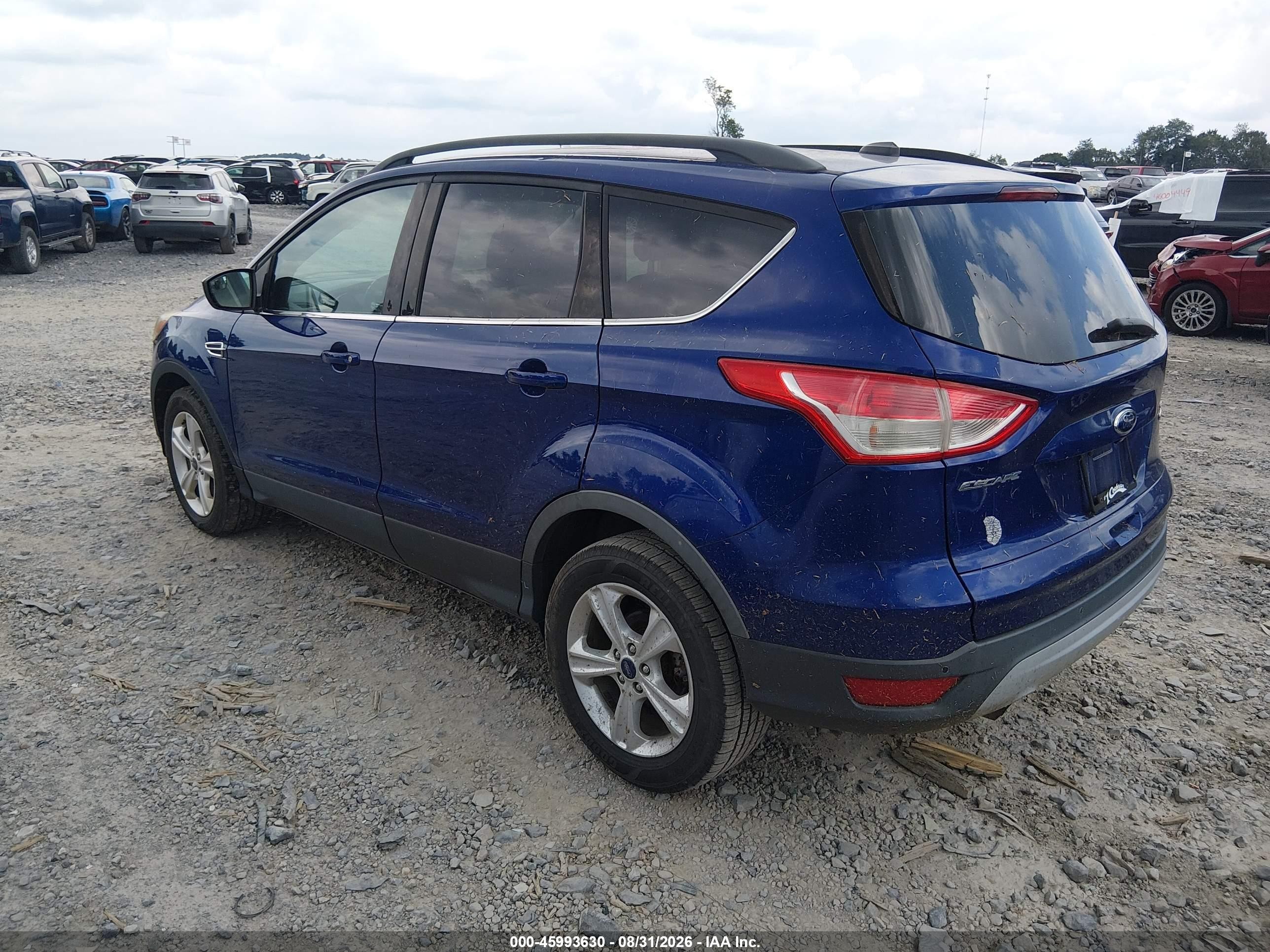 2014 Ford Escape Se Blue vin: 1FMCU9G96EUC77533