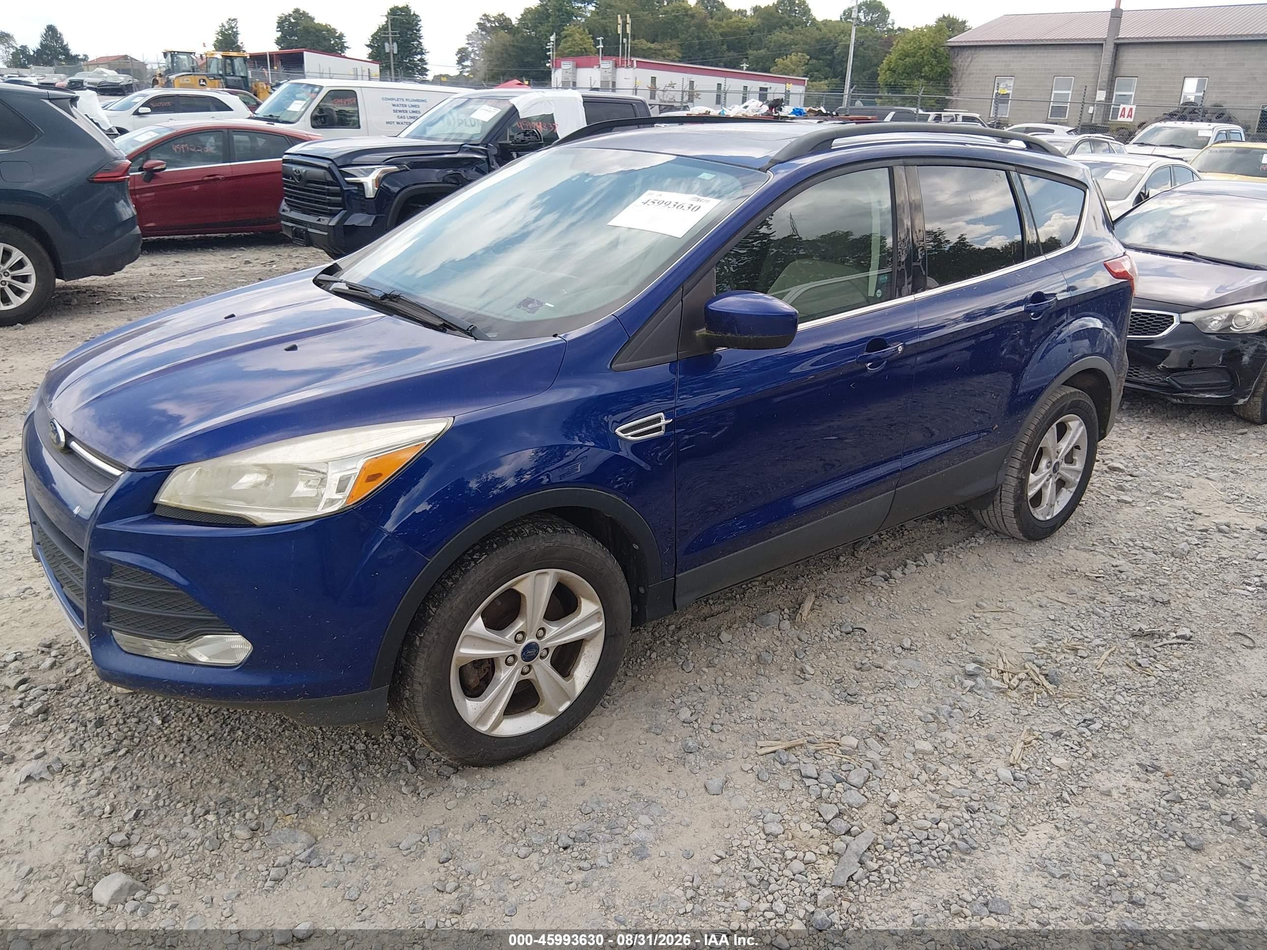 2014 Ford Escape Se Blue vin: 1FMCU9G96EUC77533