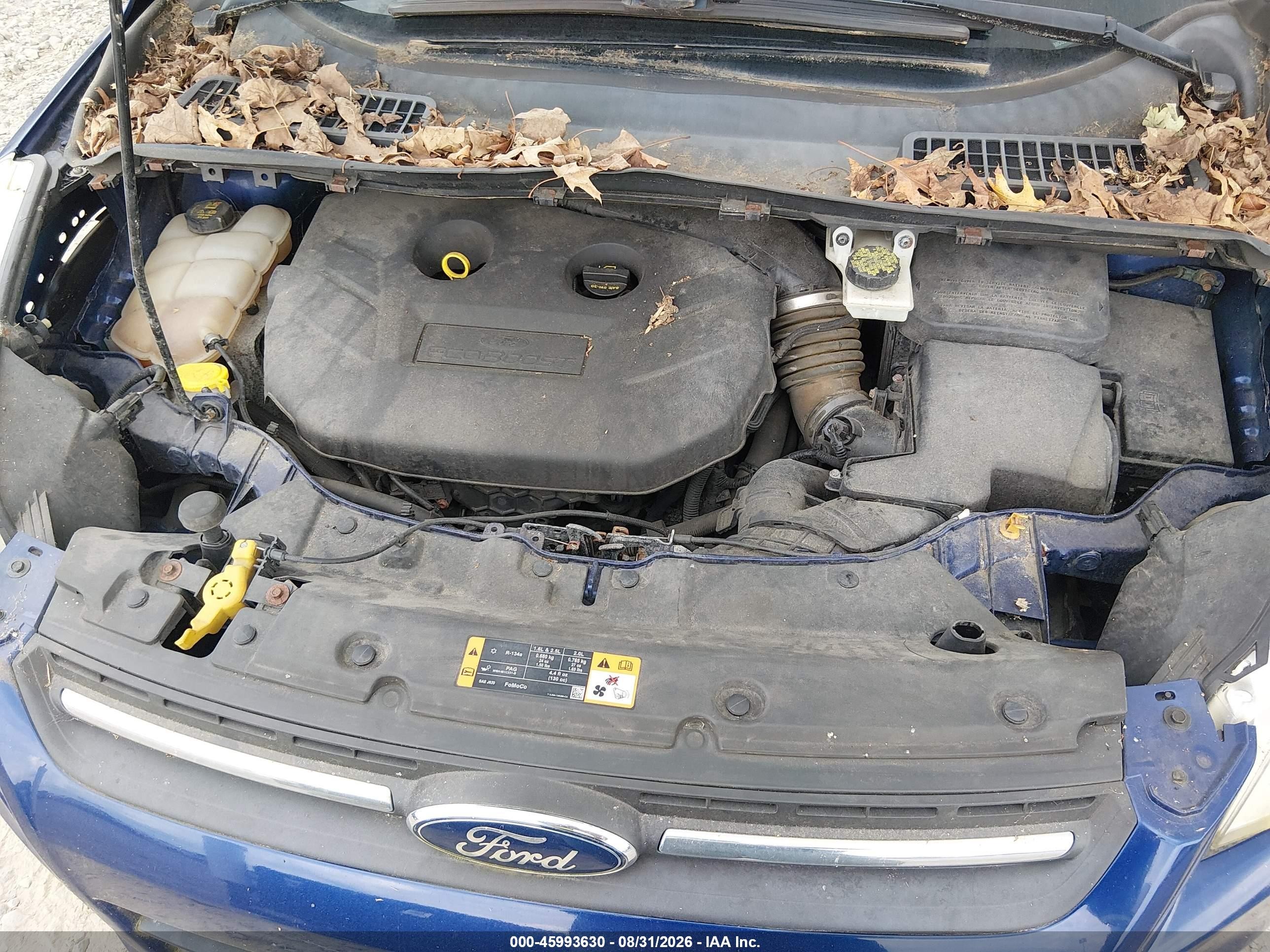 2014 Ford Escape Se Blue vin: 1FMCU9G96EUC77533