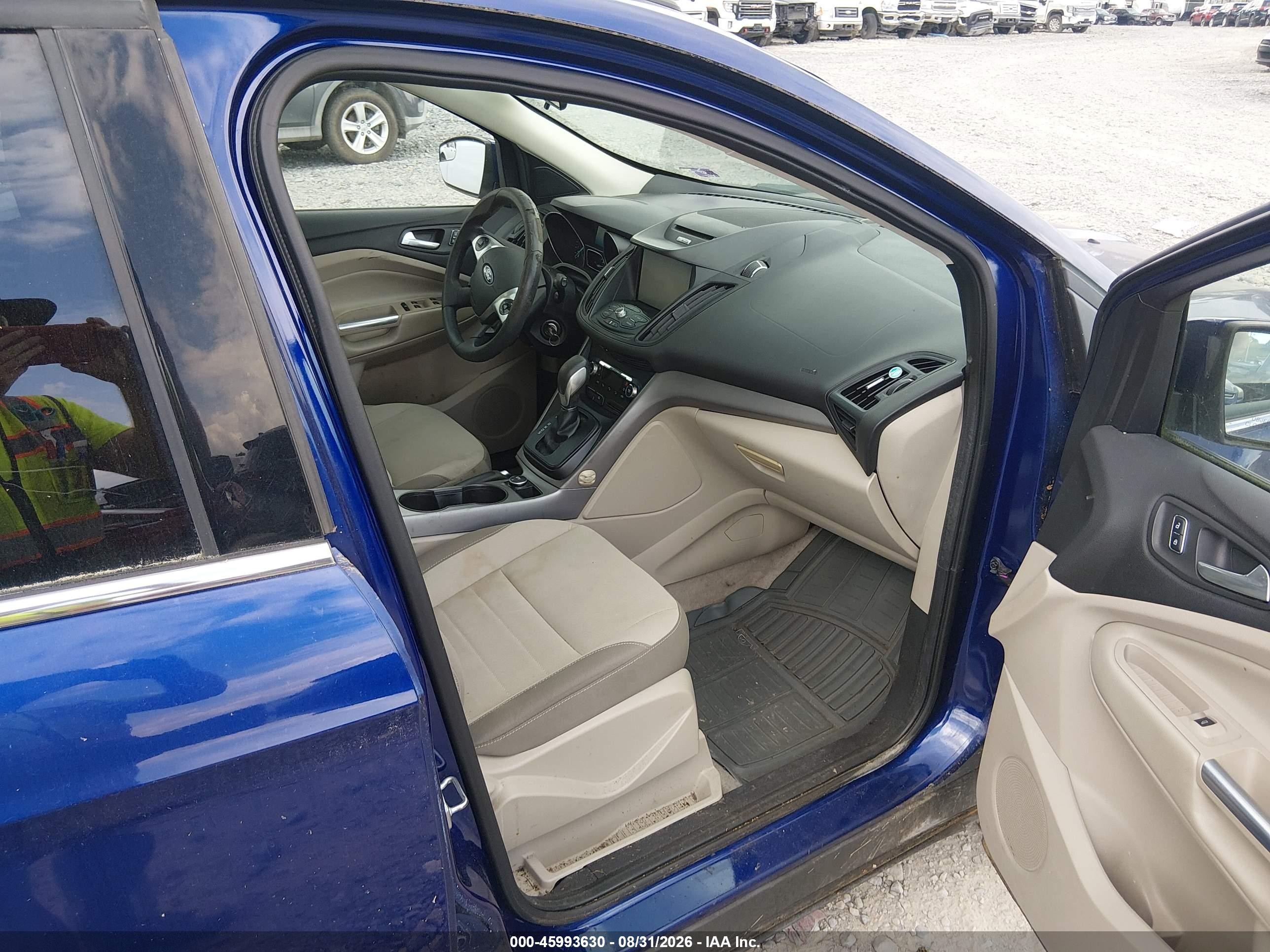 2014 Ford Escape Se Blue vin: 1FMCU9G96EUC77533