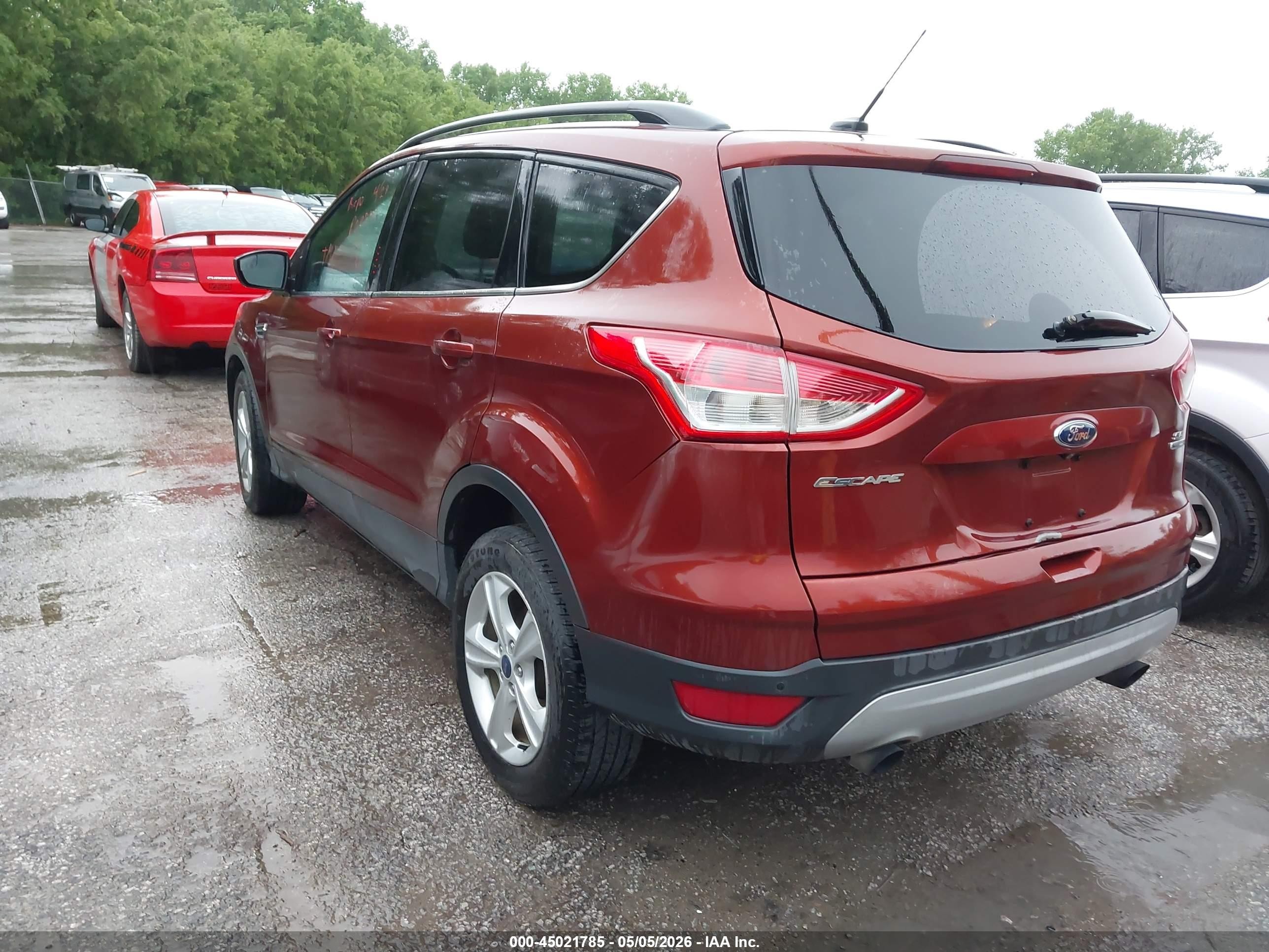 2014 Ford Escape Se Red vin: 1FMCU9G96EUD08778