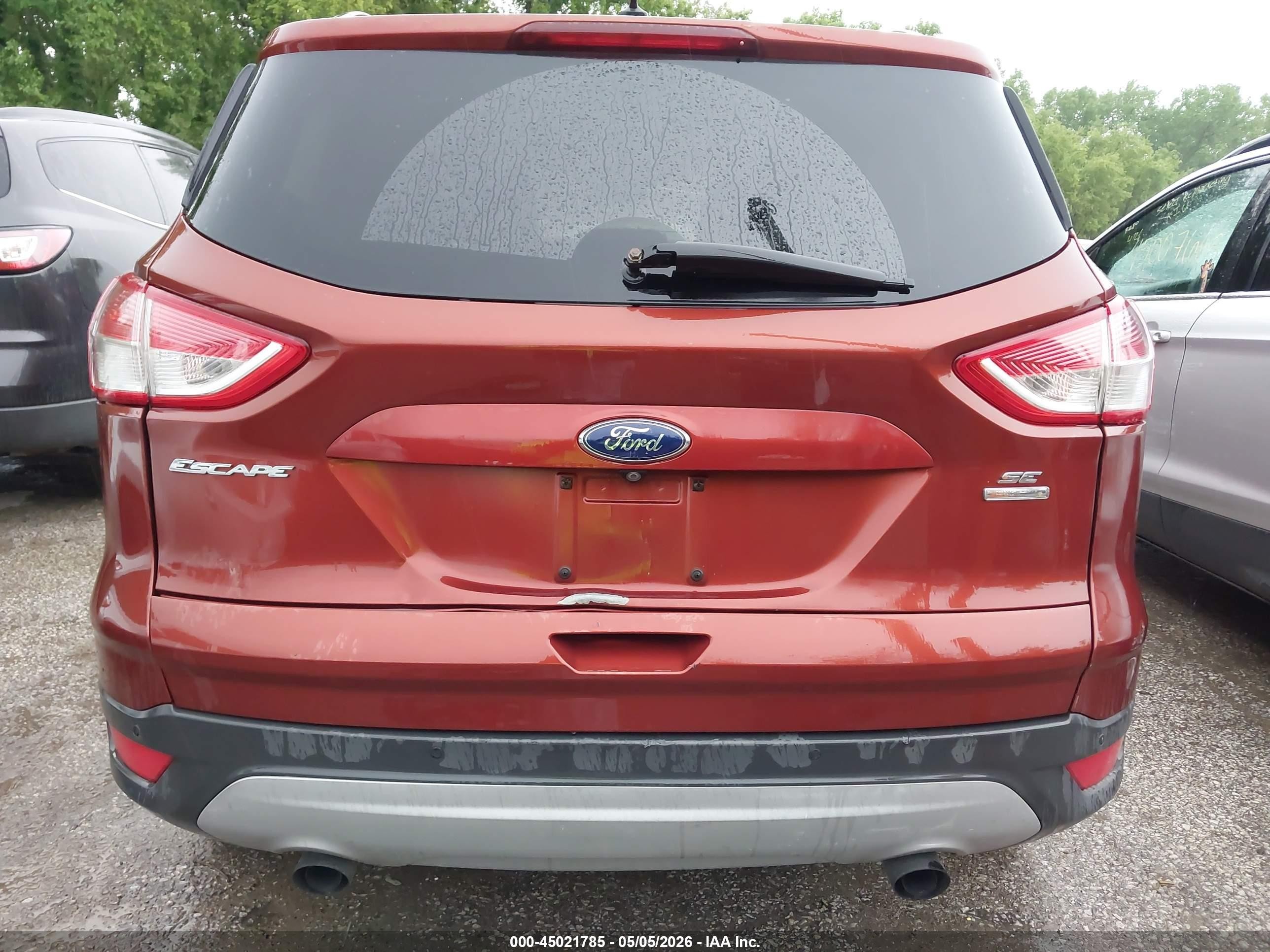 2014 Ford Escape Se Red vin: 1FMCU9G96EUD08778