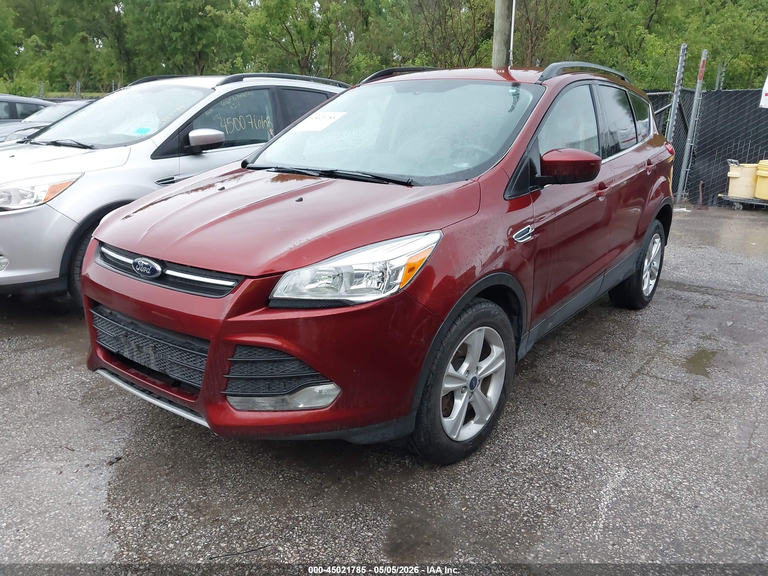 2014 Ford Escape Se Red vin: 1FMCU9G96EUD08778