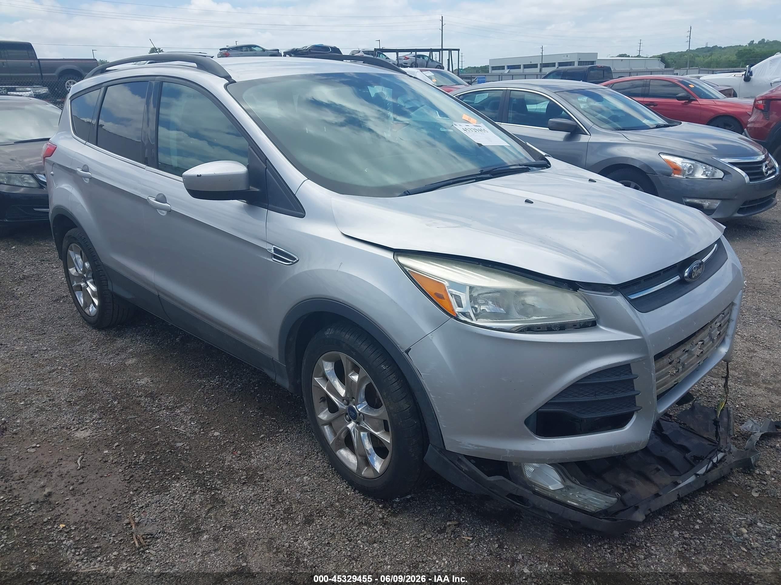 2014 Ford Escape Se Silver vin: 1FMCU9G96EUD22230