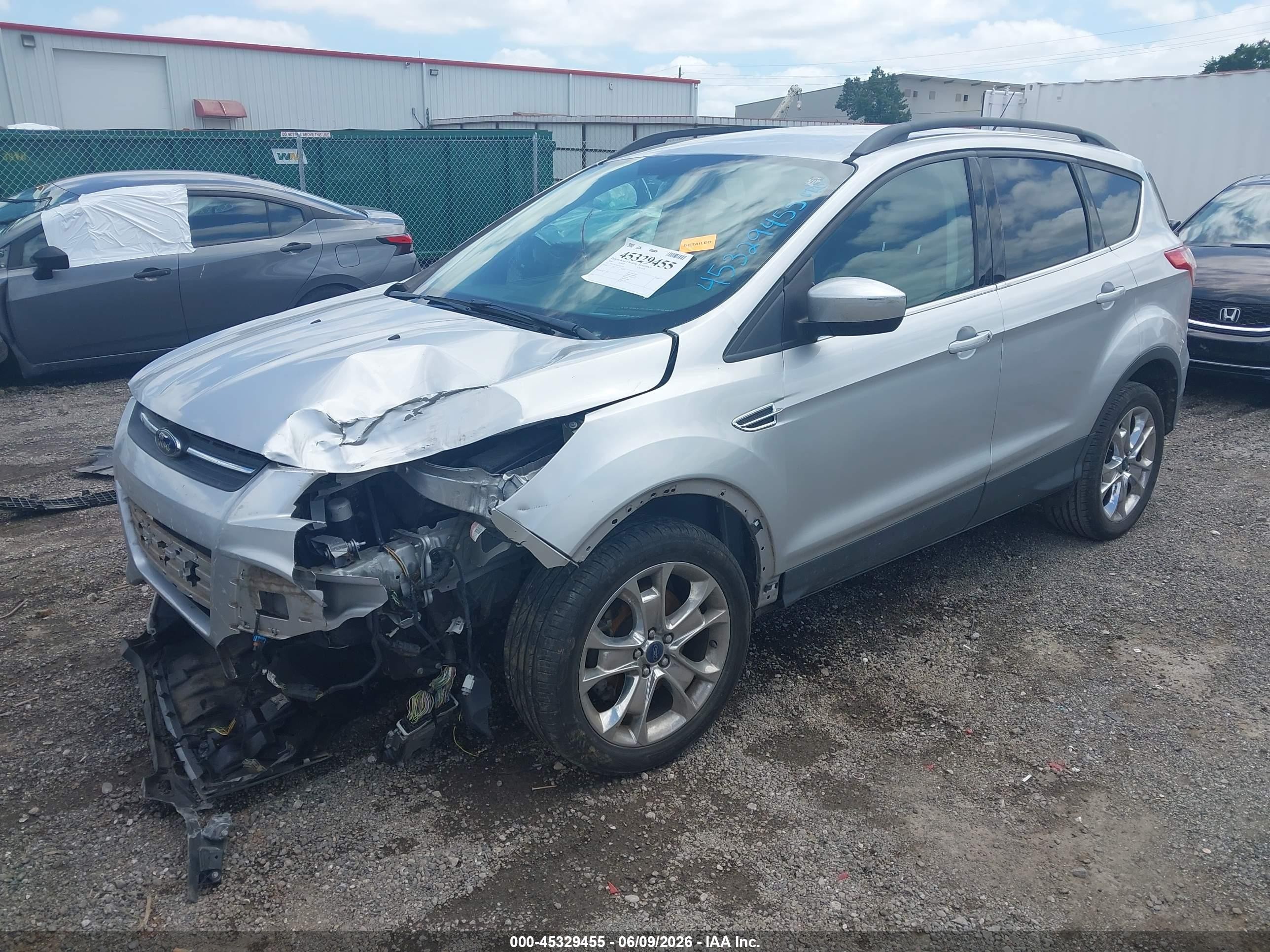 2014 Ford Escape Se Silver vin: 1FMCU9G96EUD22230