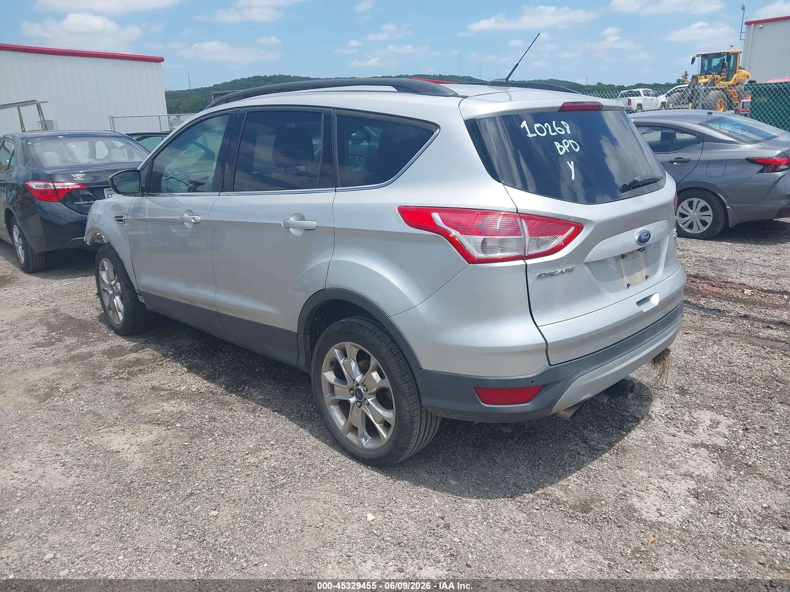 2014 Ford Escape Se Silver vin: 1FMCU9G96EUD22230