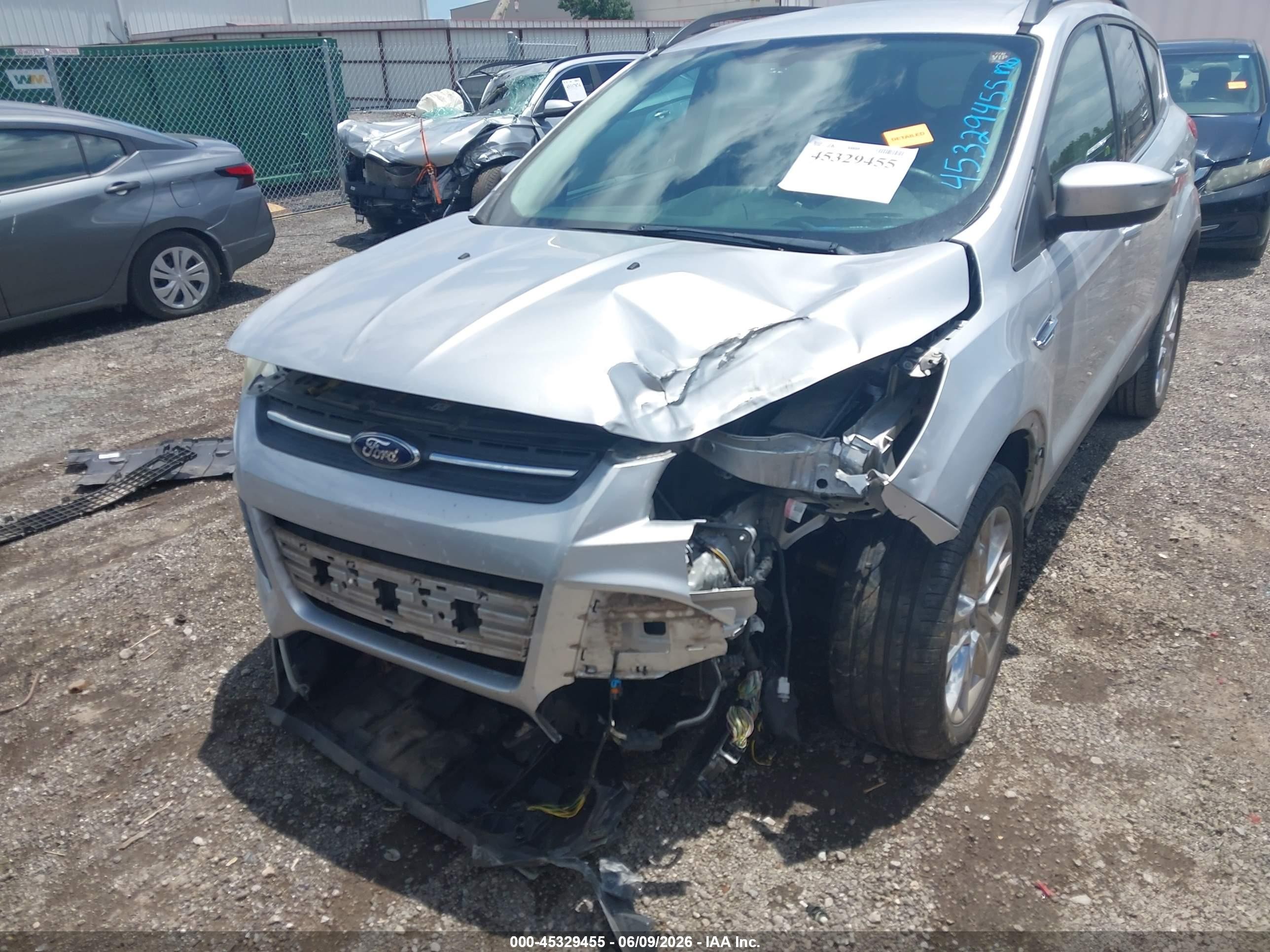 2014 Ford Escape Se Silver vin: 1FMCU9G96EUD22230