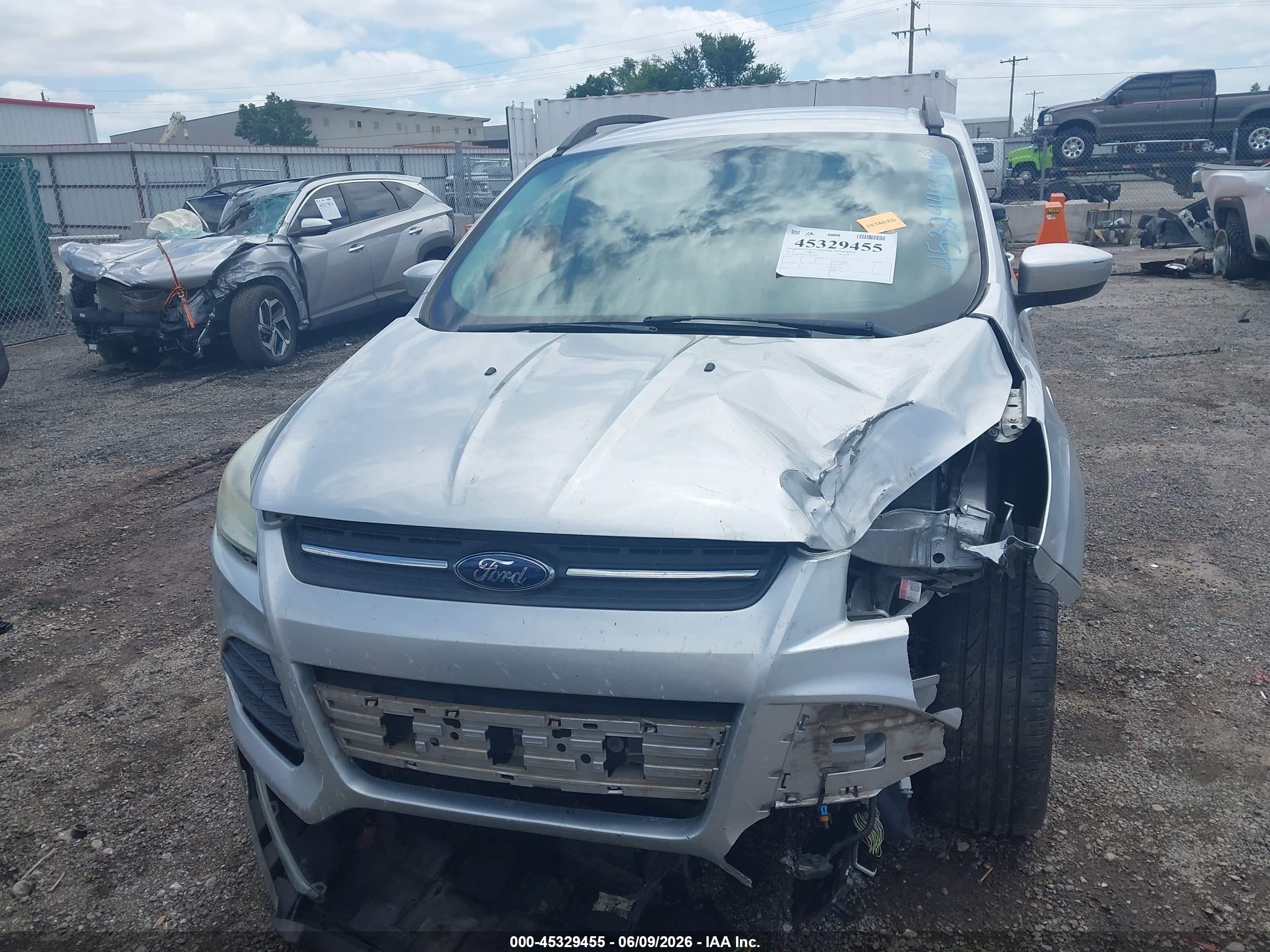 2014 Ford Escape Se Silver vin: 1FMCU9G96EUD22230