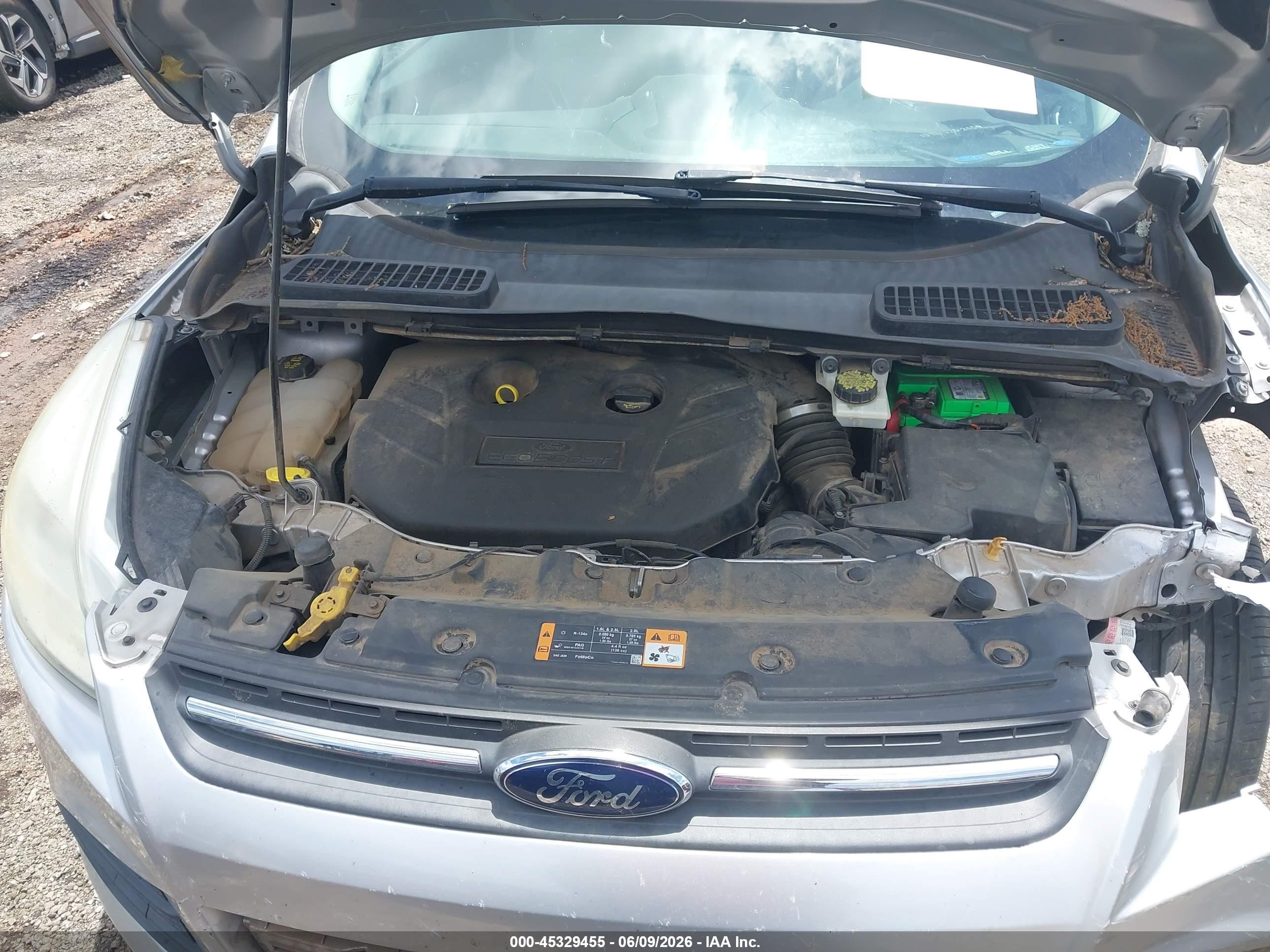 2014 Ford Escape Se Silver vin: 1FMCU9G96EUD22230