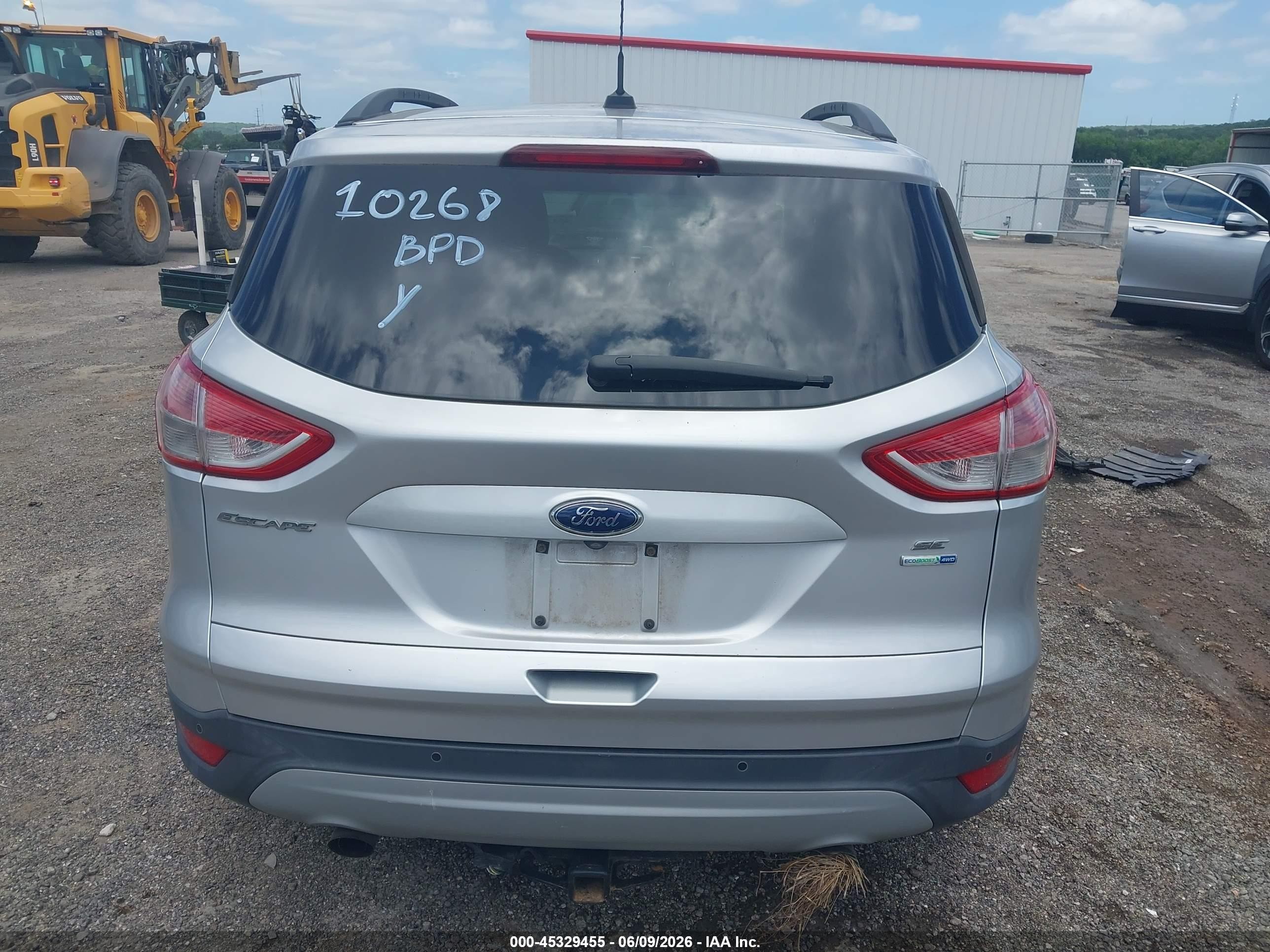 2014 Ford Escape Se Silver vin: 1FMCU9G96EUD22230