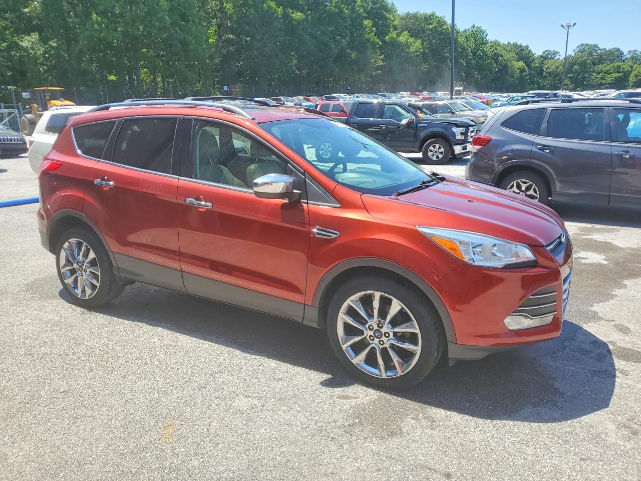 2015 Ford Escape Se Orange vin: 1FMCU9G96FUA14251