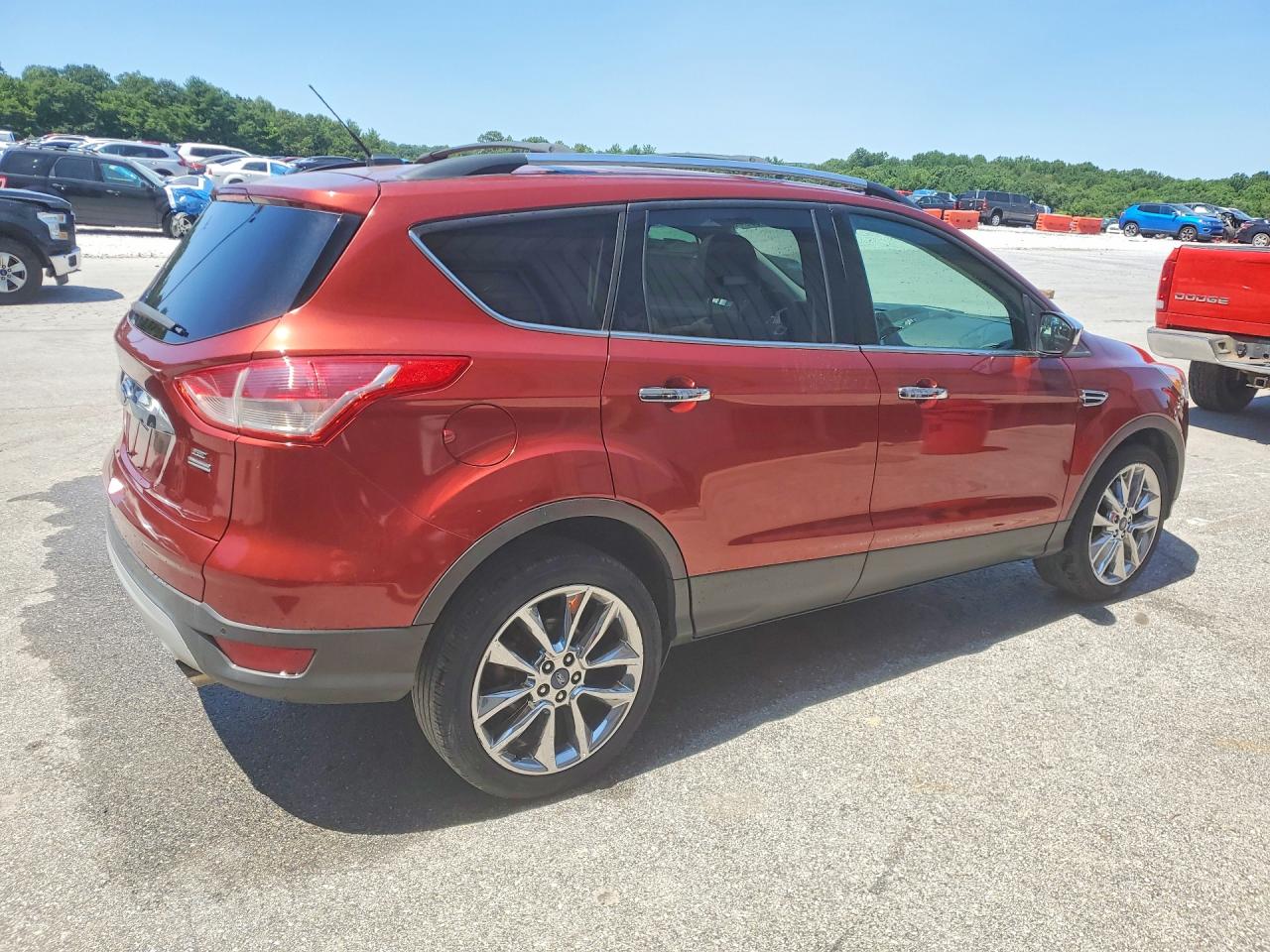2015 Ford Escape Se Orange vin: 1FMCU9G96FUA14251