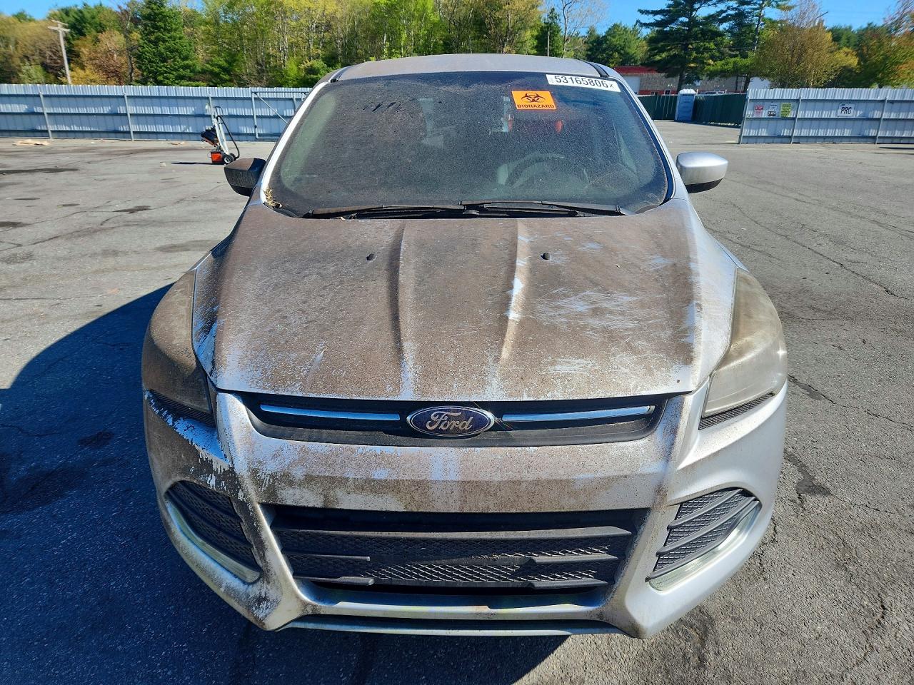 2015 Ford Escape Se Silver vin: 1FMCU9G96FUA29994