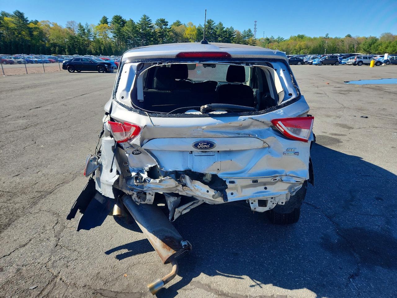 2015 Ford Escape Se Silver vin: 1FMCU9G96FUA29994
