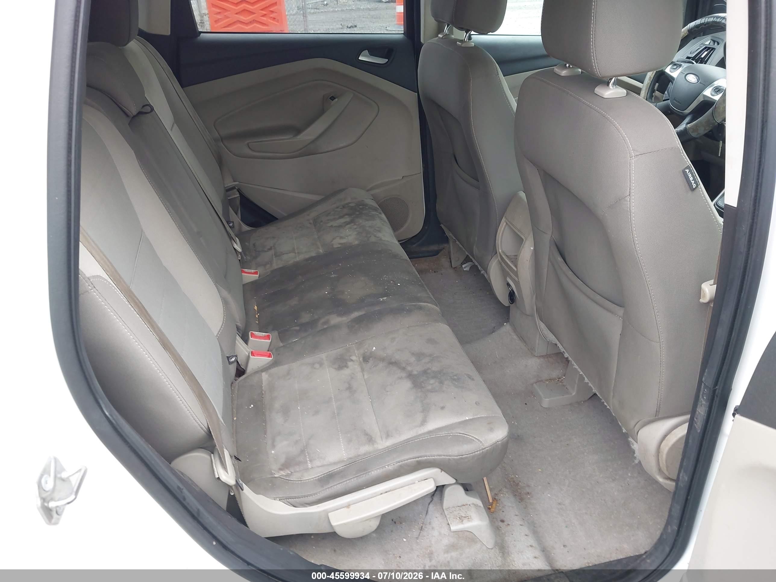 2015 Ford Escape Se White vin: 1FMCU9G96FUA76362