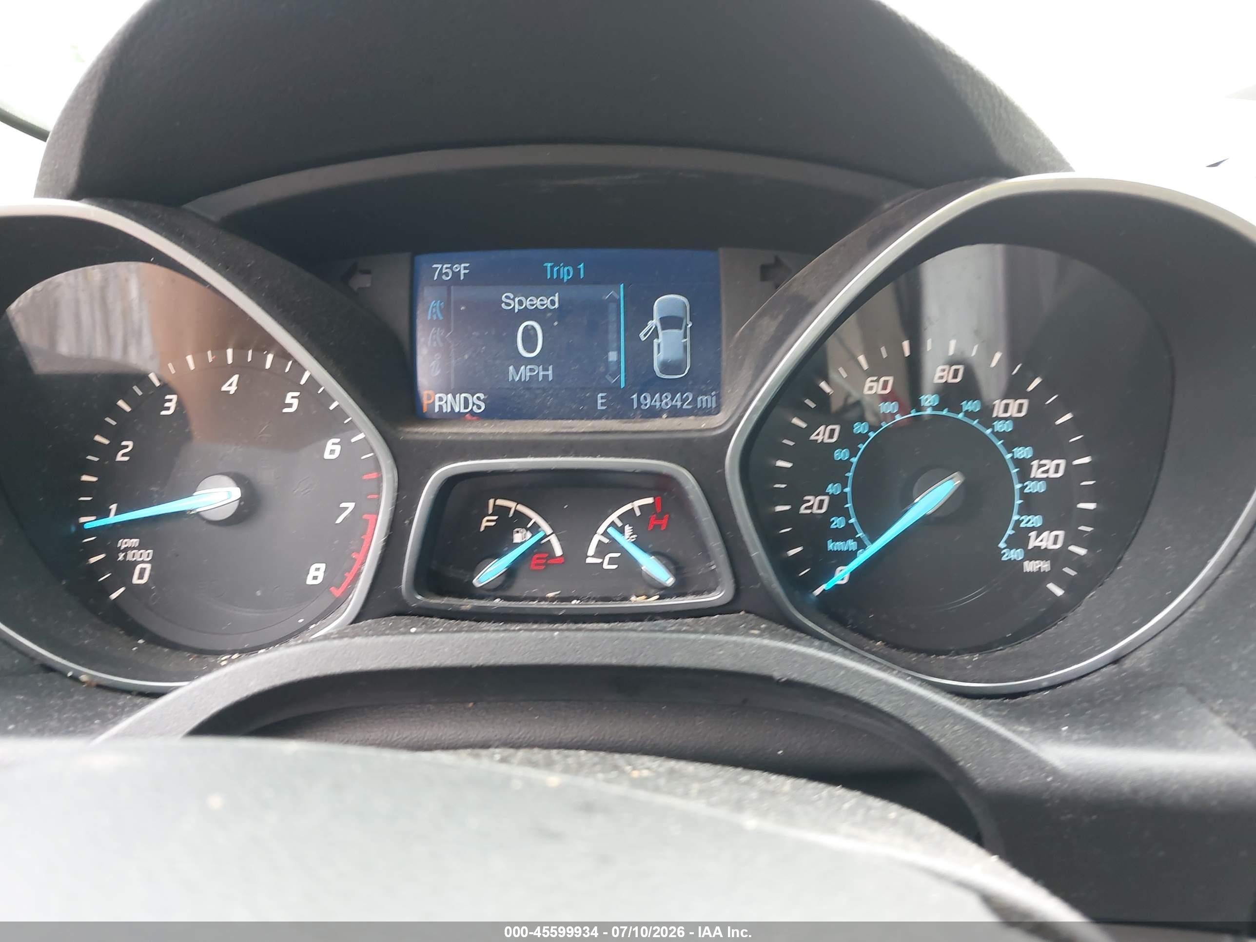 2015 Ford Escape Se White vin: 1FMCU9G96FUA76362