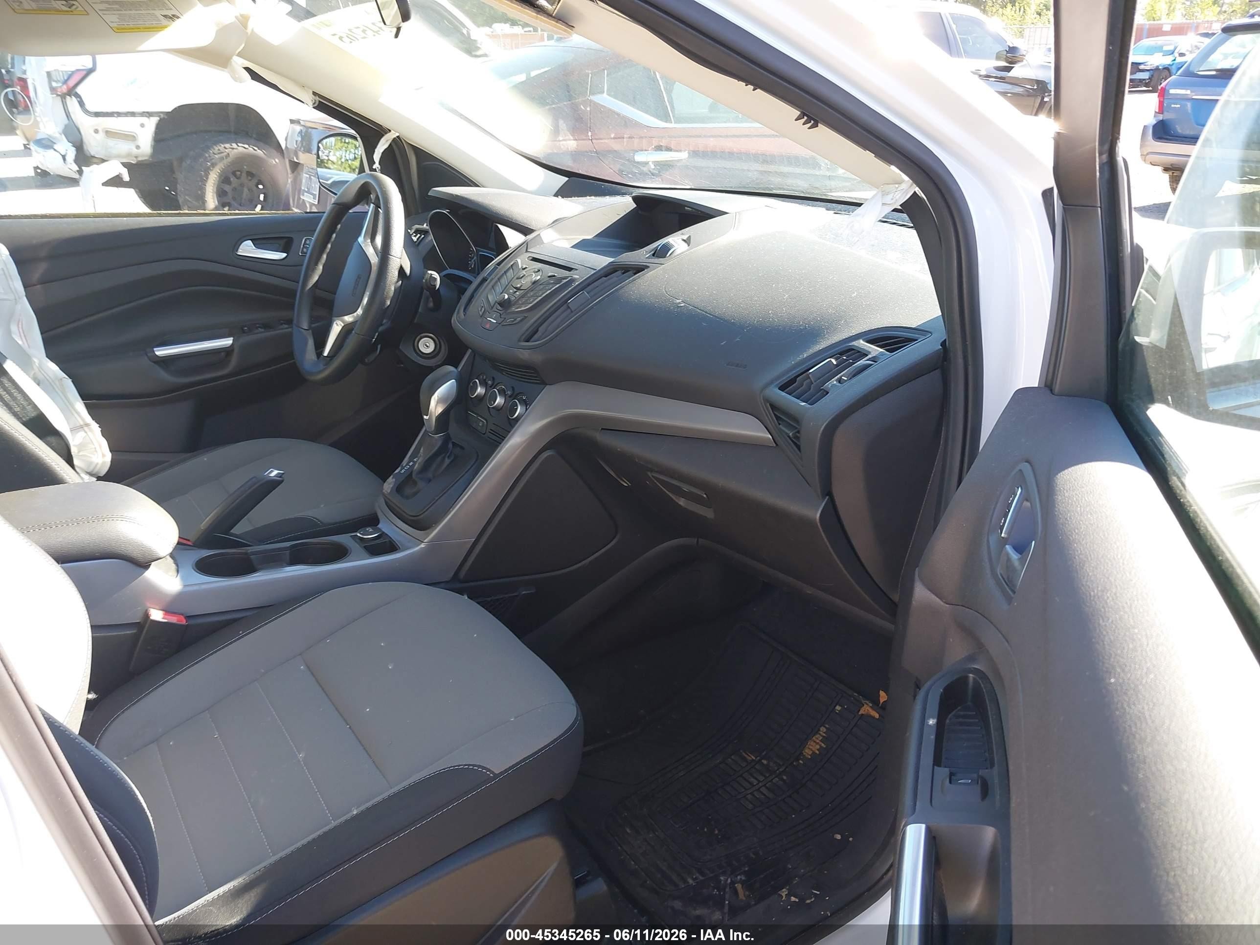 2015 Ford Escape Se White vin: 1FMCU9G96FUB96288