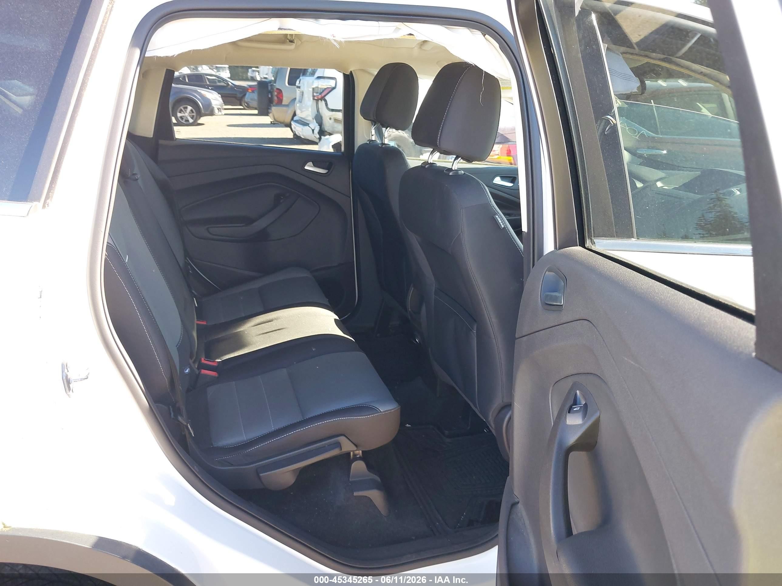 2015 Ford Escape Se White vin: 1FMCU9G96FUB96288