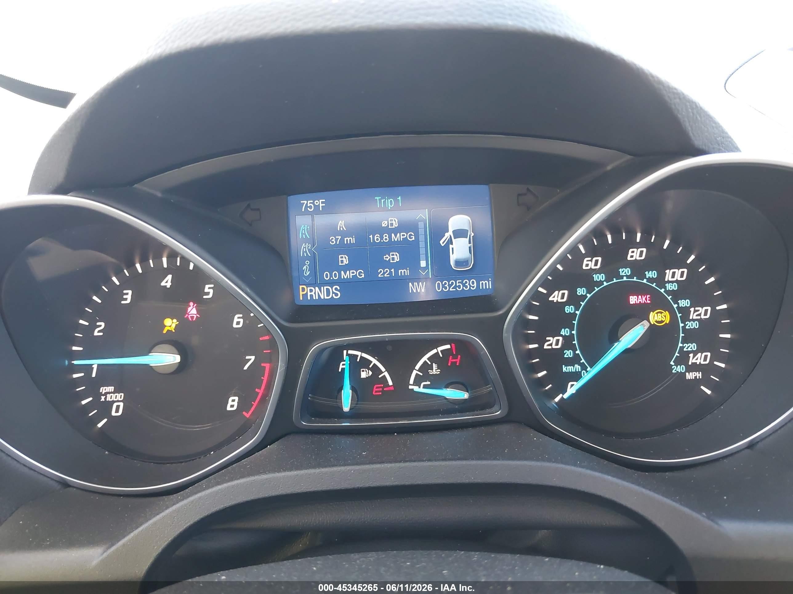 2015 Ford Escape Se White vin: 1FMCU9G96FUB96288