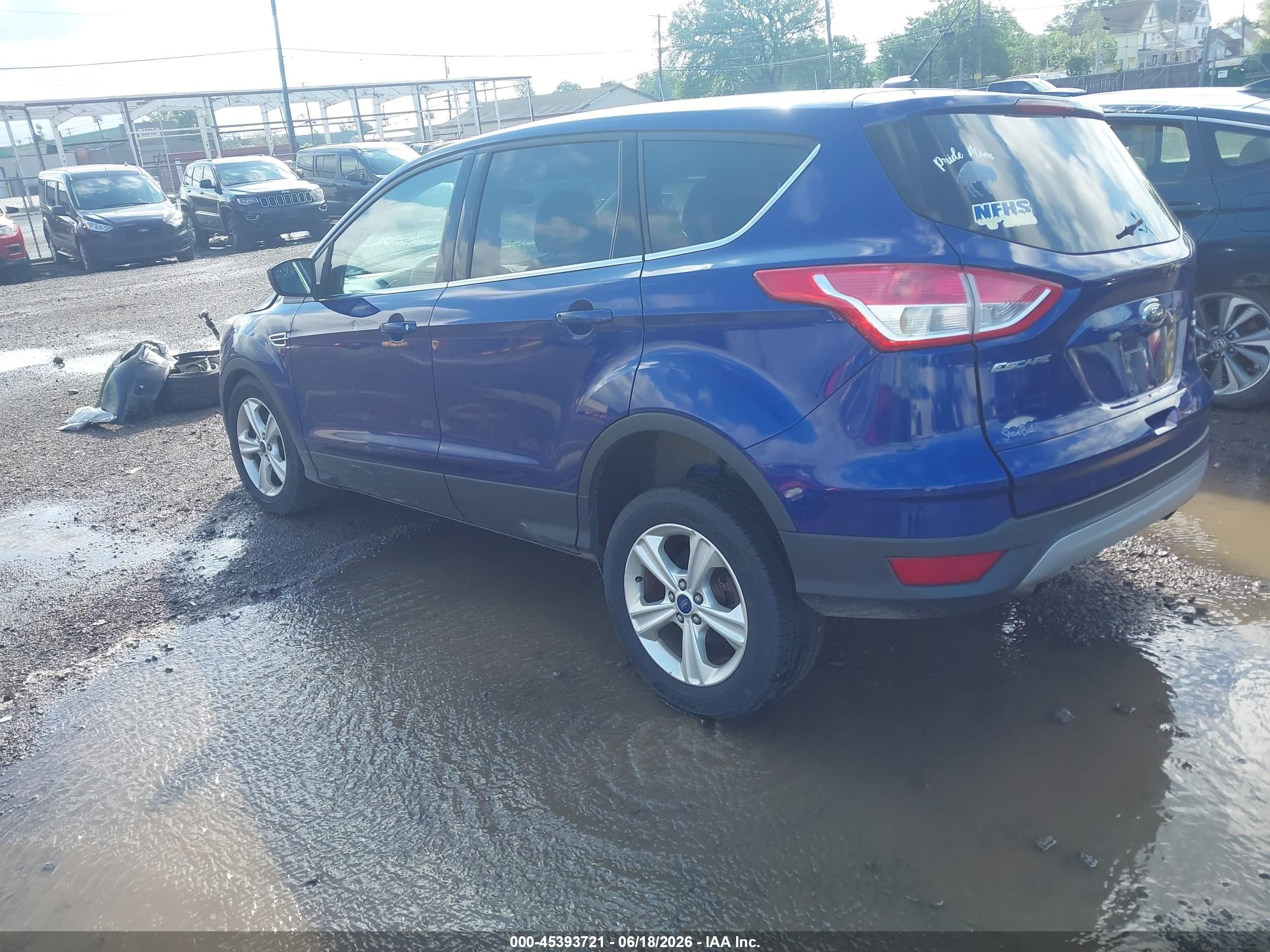 2015 Ford Escape Se Blue vin: 1FMCU9G96FUC22839