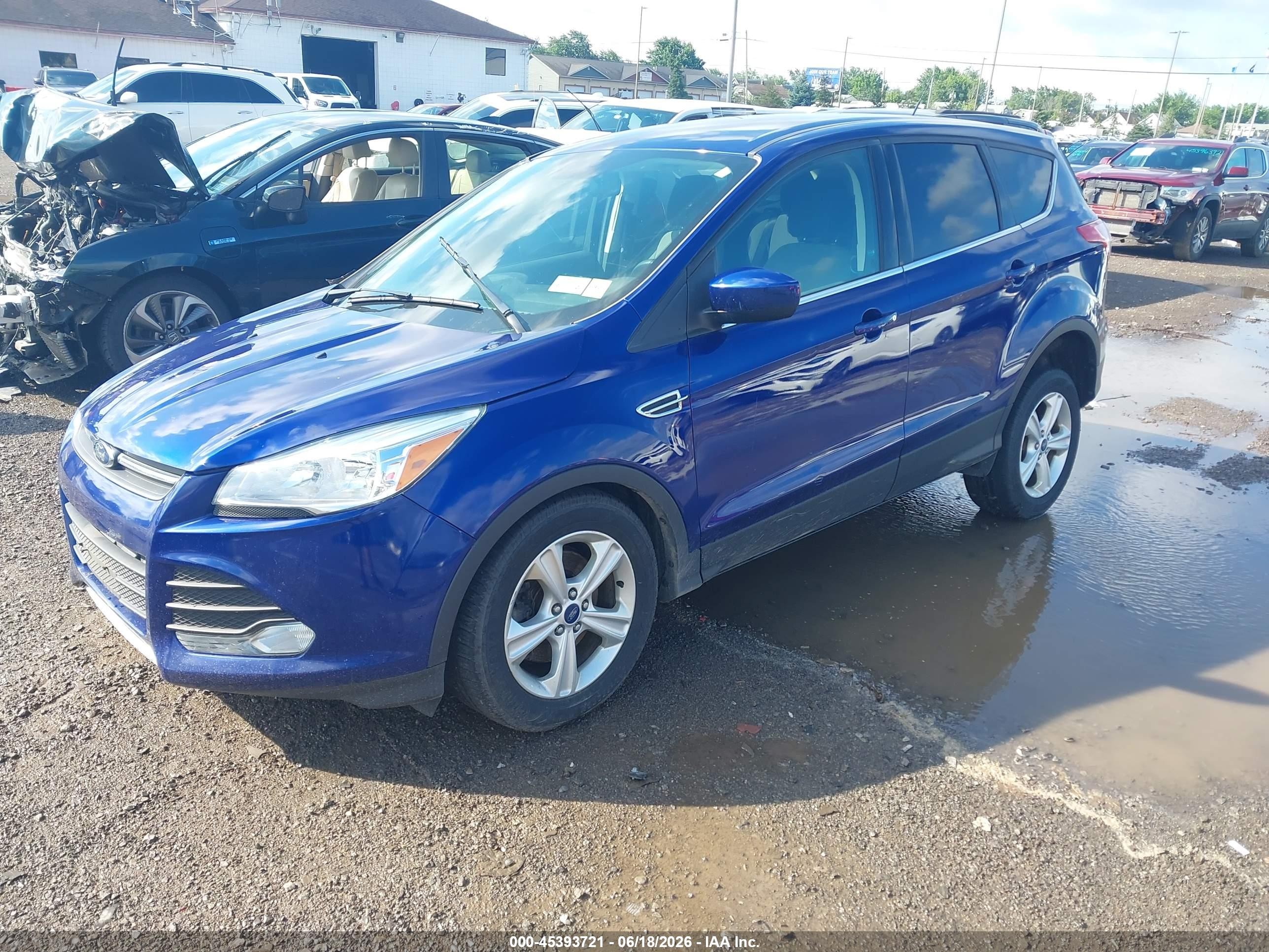 2015 Ford Escape Se Blue vin: 1FMCU9G96FUC22839