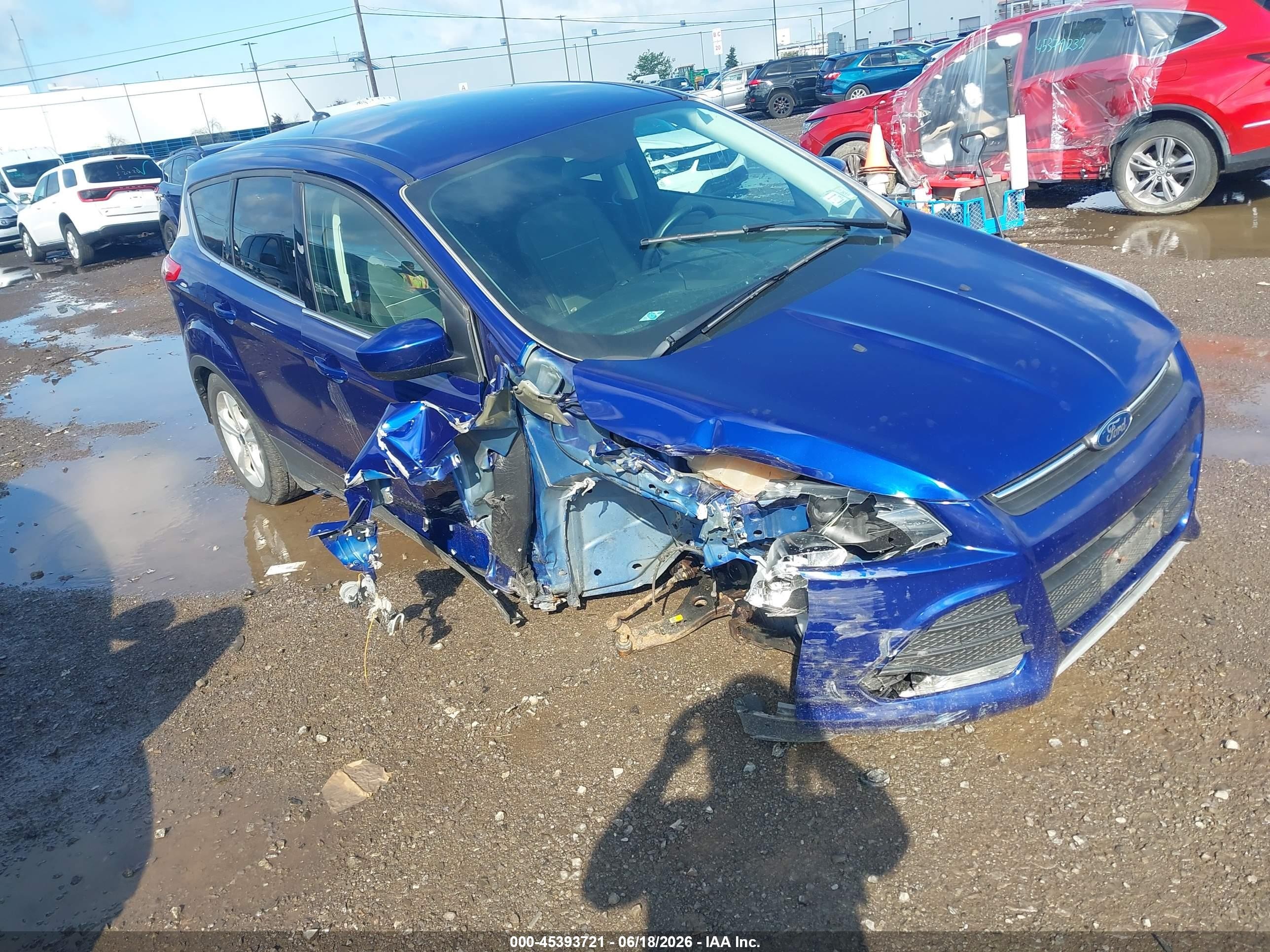 2015 Ford Escape Se Blue vin: 1FMCU9G96FUC22839