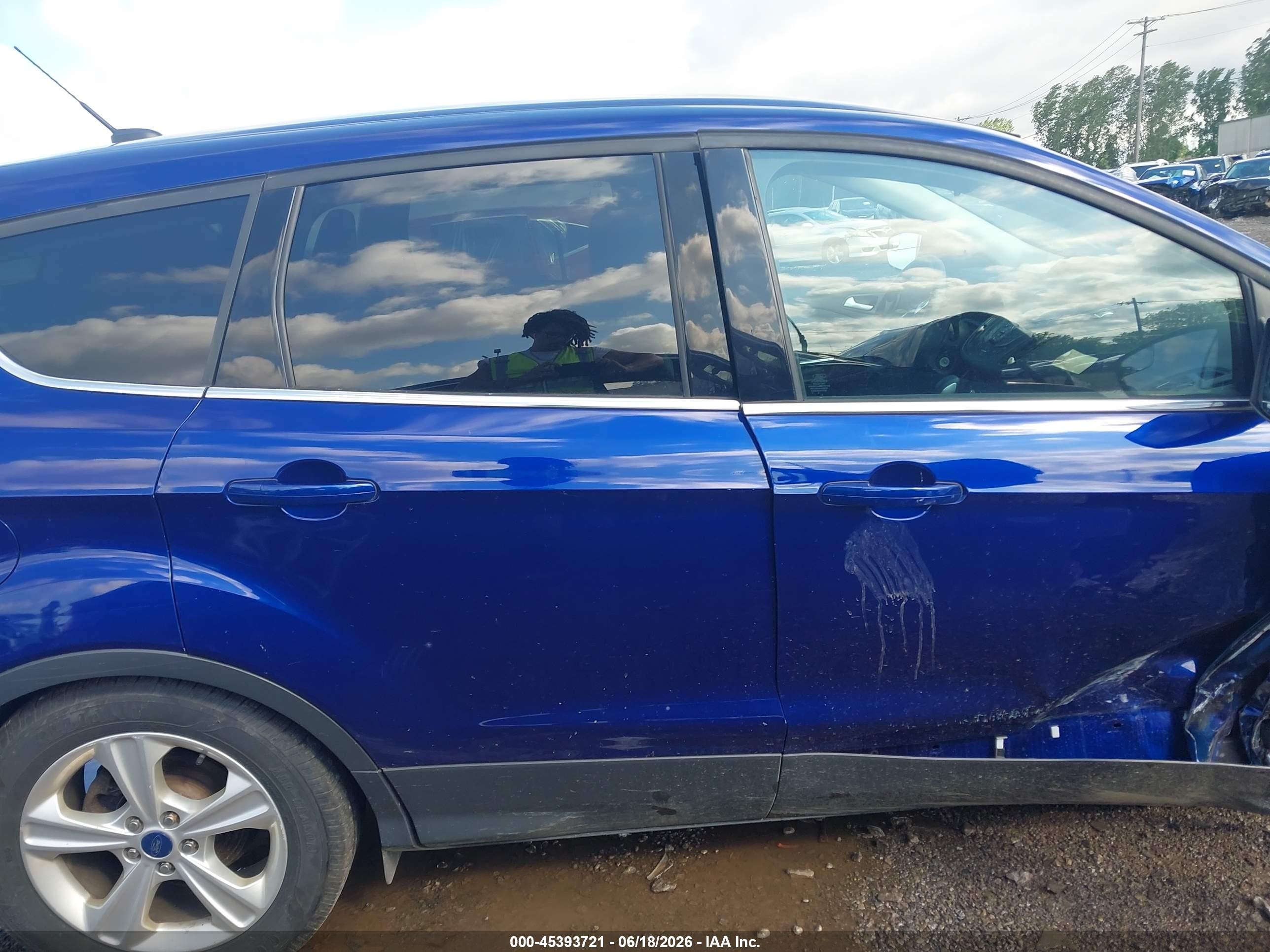 2015 Ford Escape Se Blue vin: 1FMCU9G96FUC22839