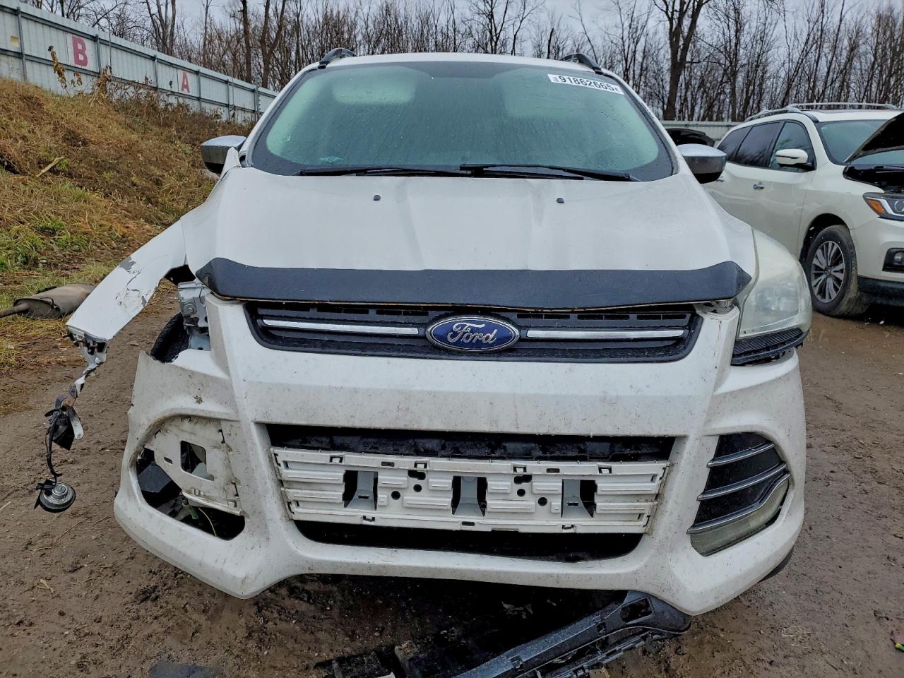 2015 Ford Escape Se White vin: 1FMCU9G96FUC70096