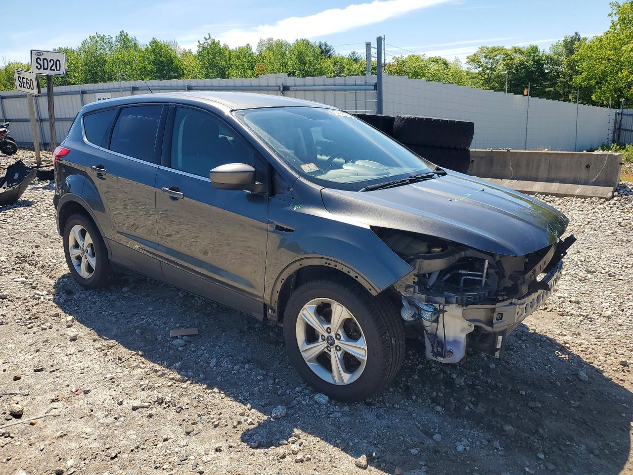 2015 Ford Escape Se Gray vin: 1FMCU9G96FUC71975