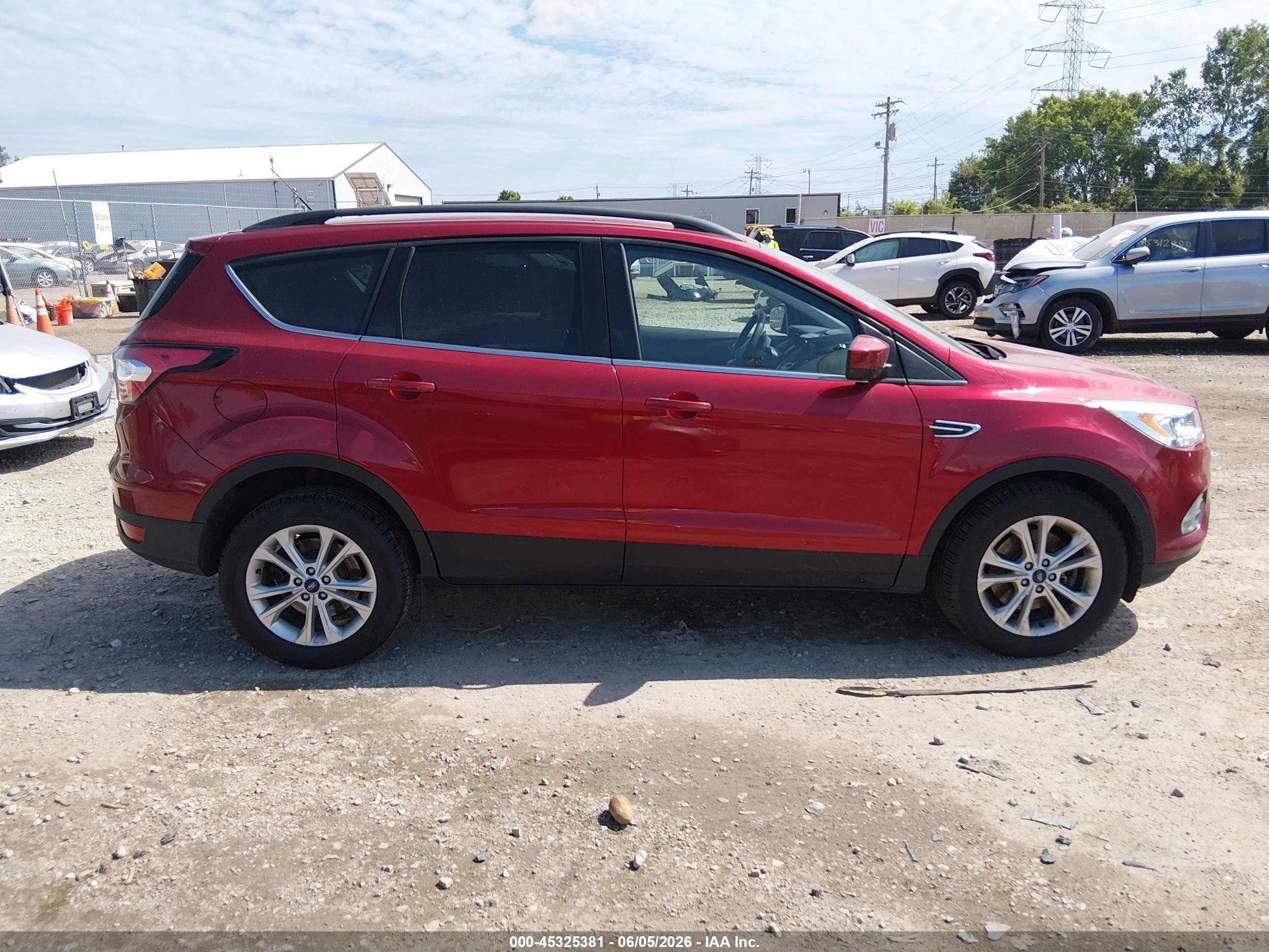 2017 Ford Escape Se Burgundy vin: 1FMCU9G96HUB51855