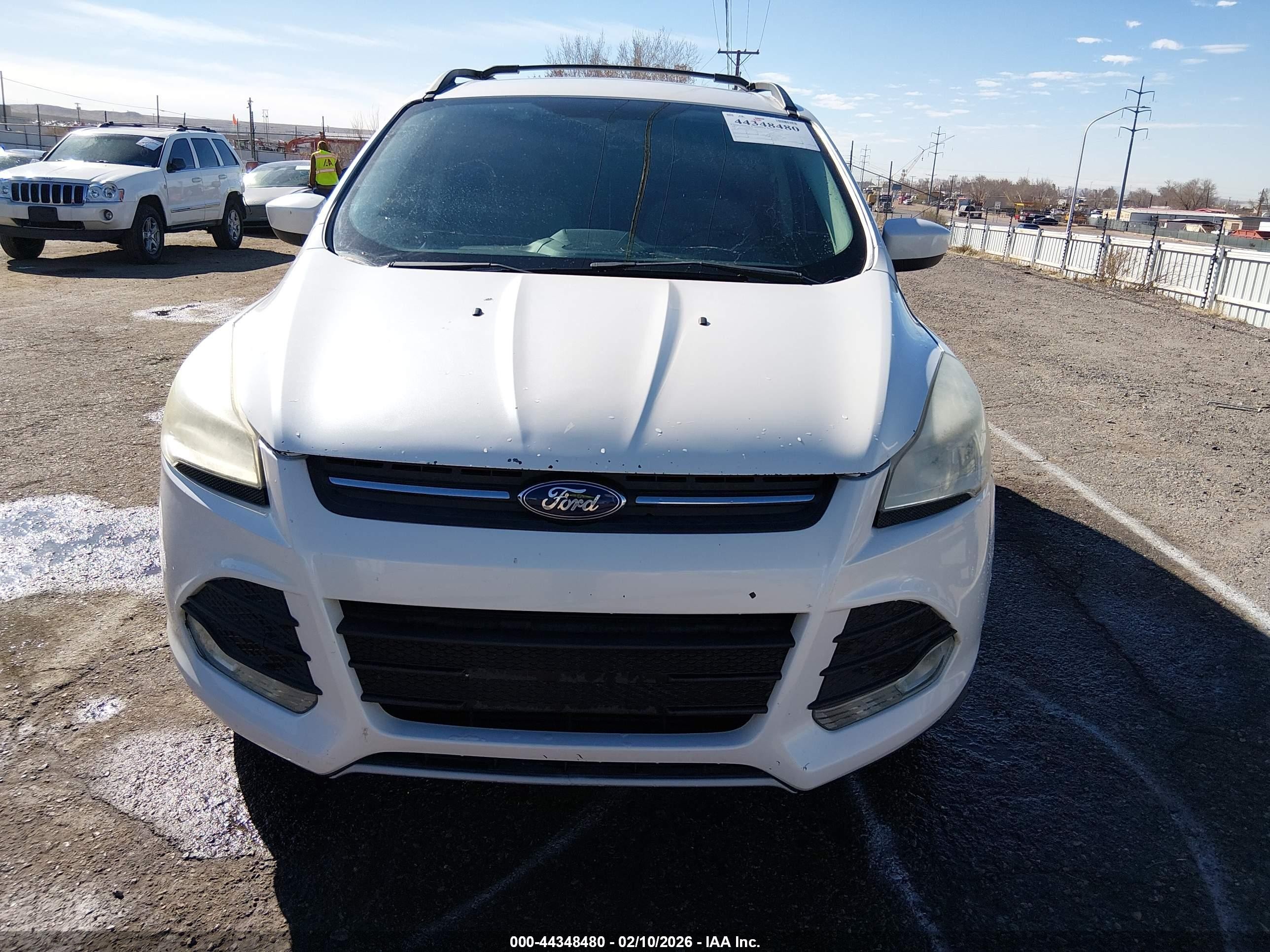 2013 Ford Escape Se White vin: 1FMCU9G97DUB70618