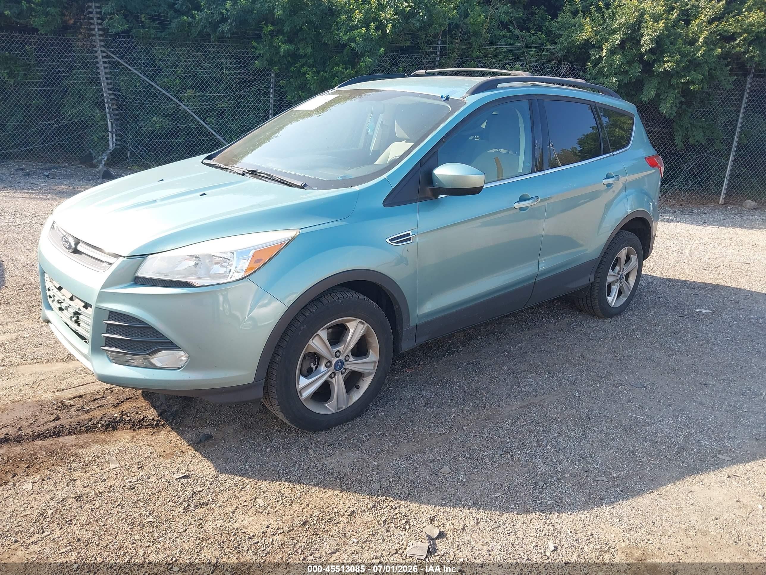 2013 Ford Escape Se Light Blue vin: 1FMCU9G97DUC83159