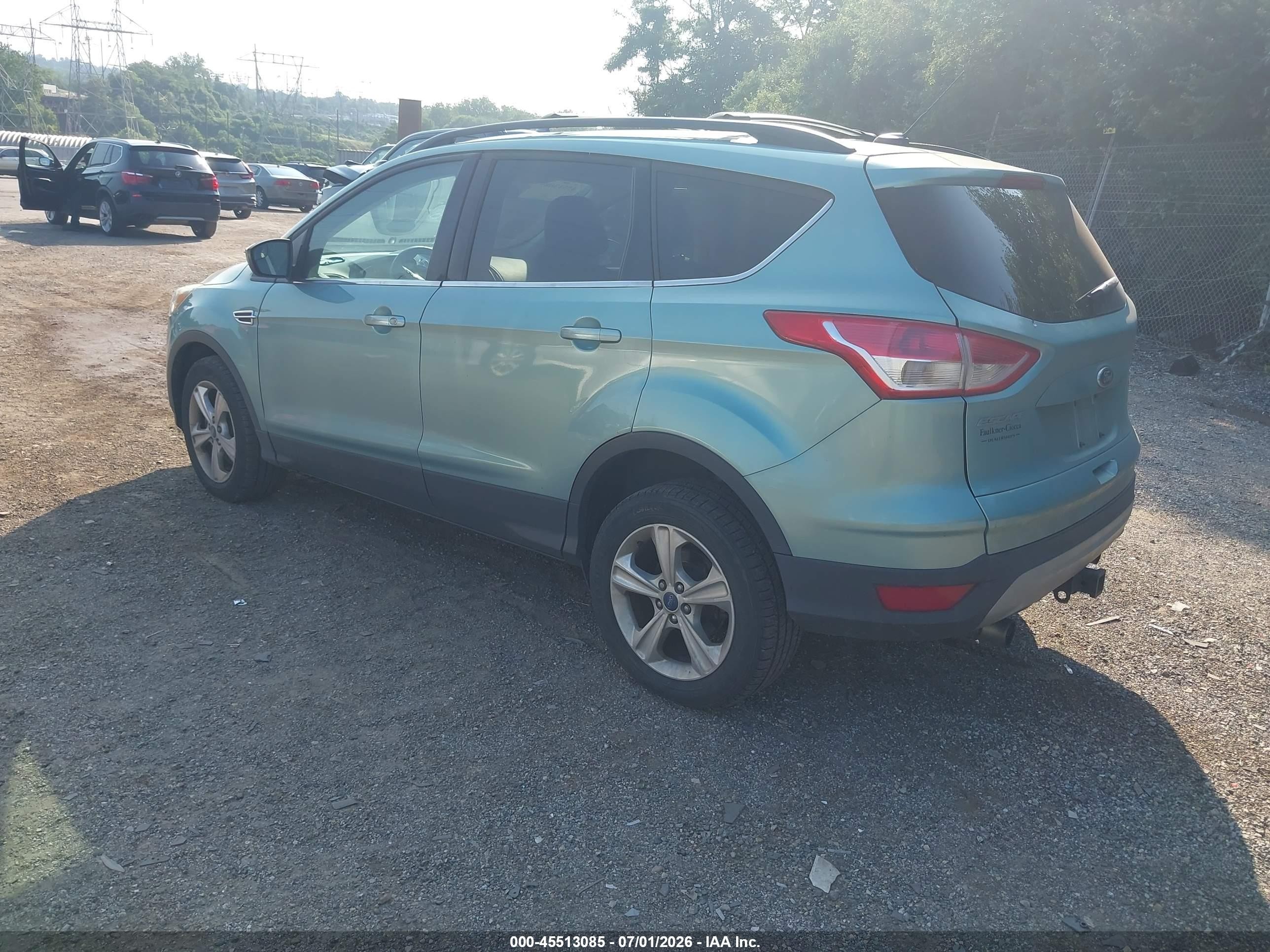 2013 Ford Escape Se Light Blue vin: 1FMCU9G97DUC83159