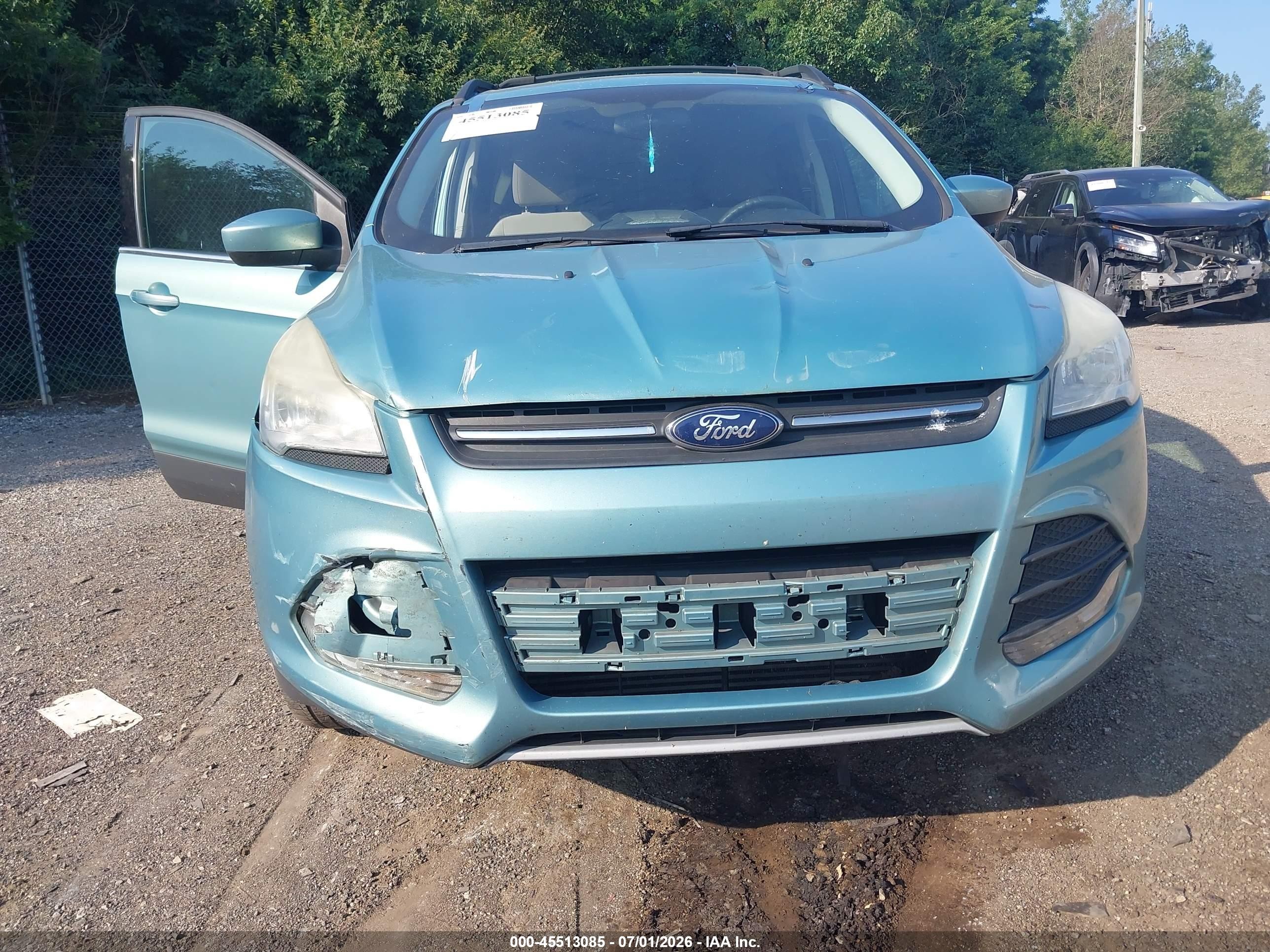 2013 Ford Escape Se Light Blue vin: 1FMCU9G97DUC83159