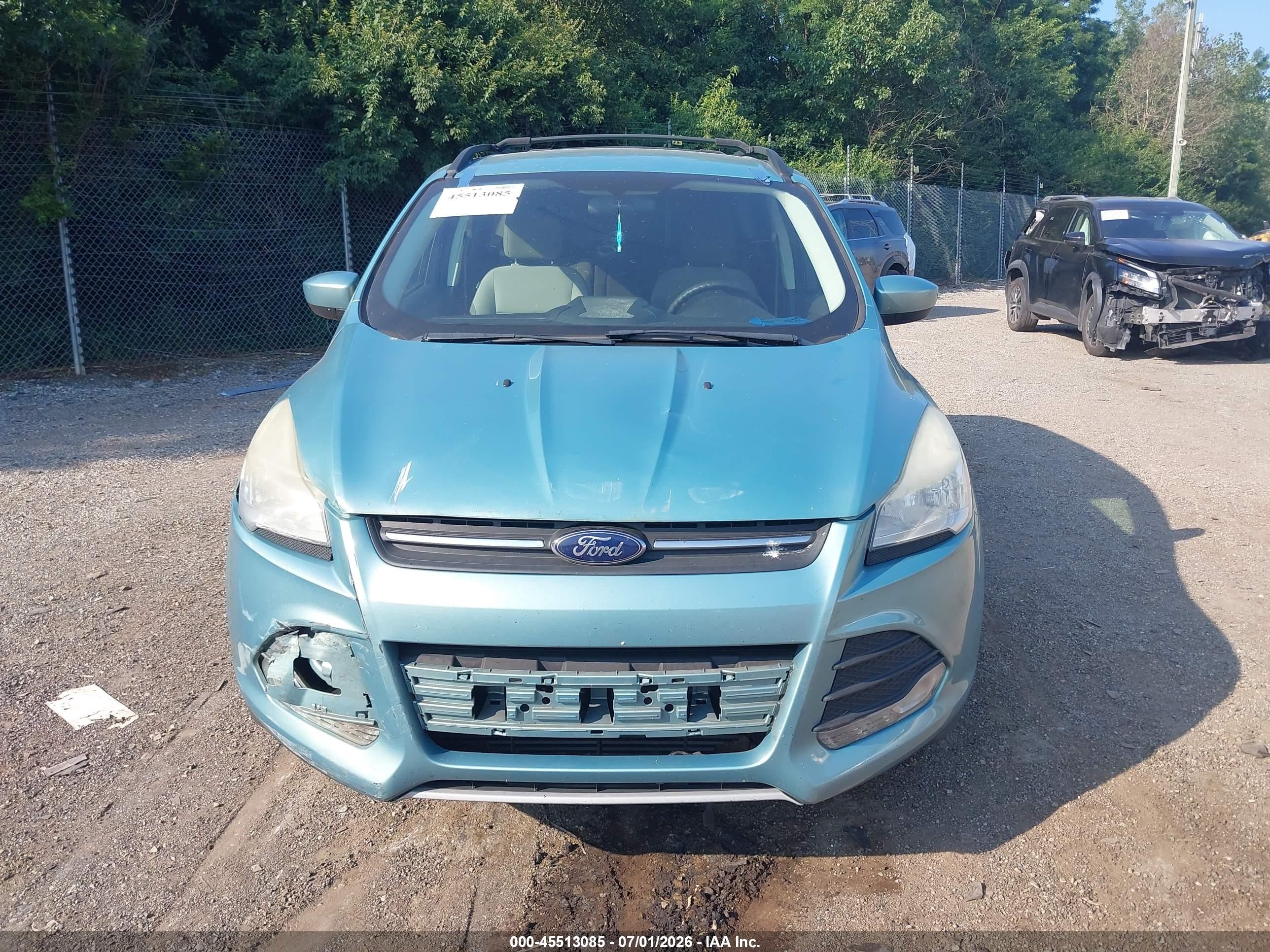 2013 Ford Escape Se Light Blue vin: 1FMCU9G97DUC83159