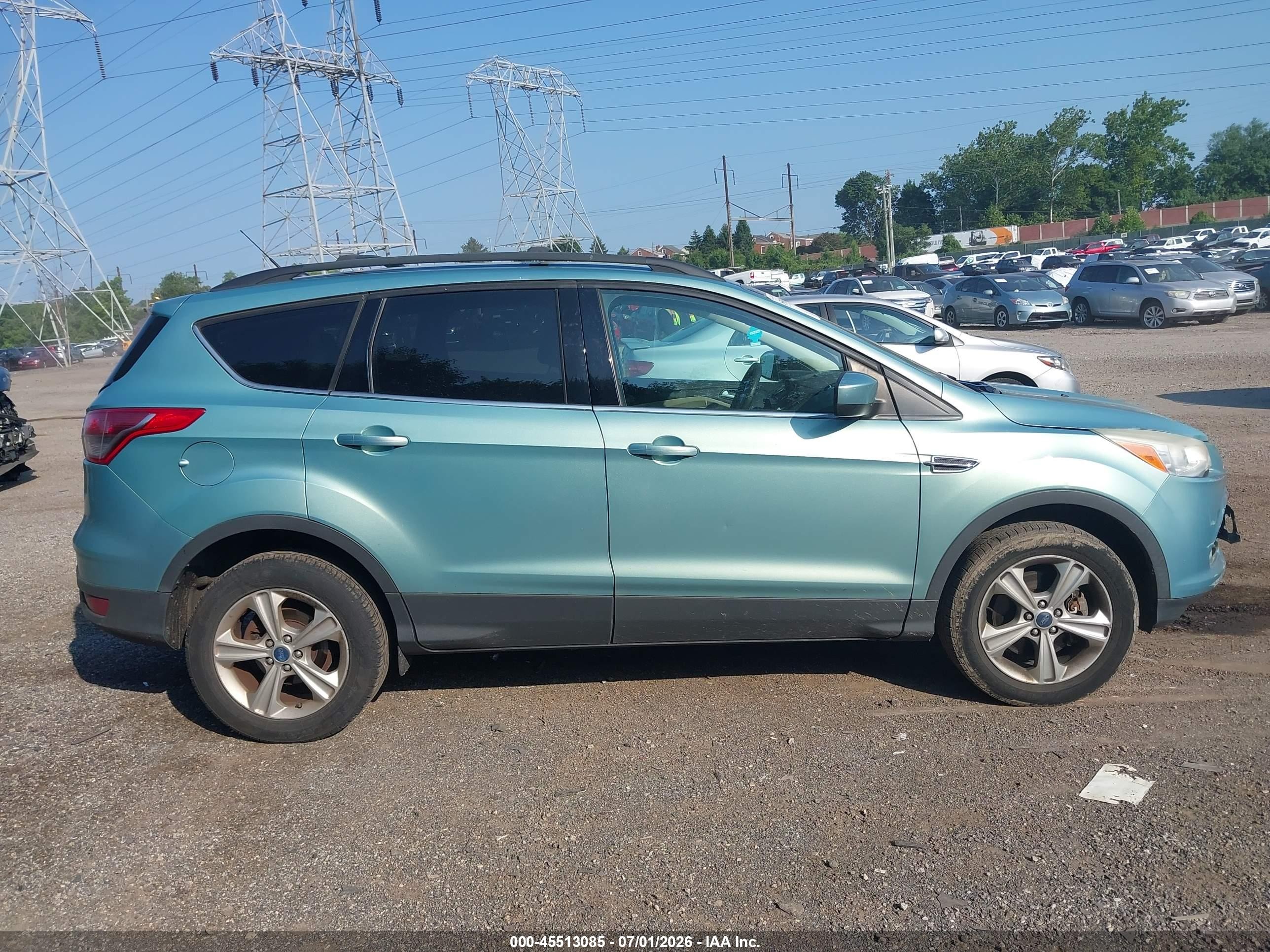 2013 Ford Escape Se Light Blue vin: 1FMCU9G97DUC83159