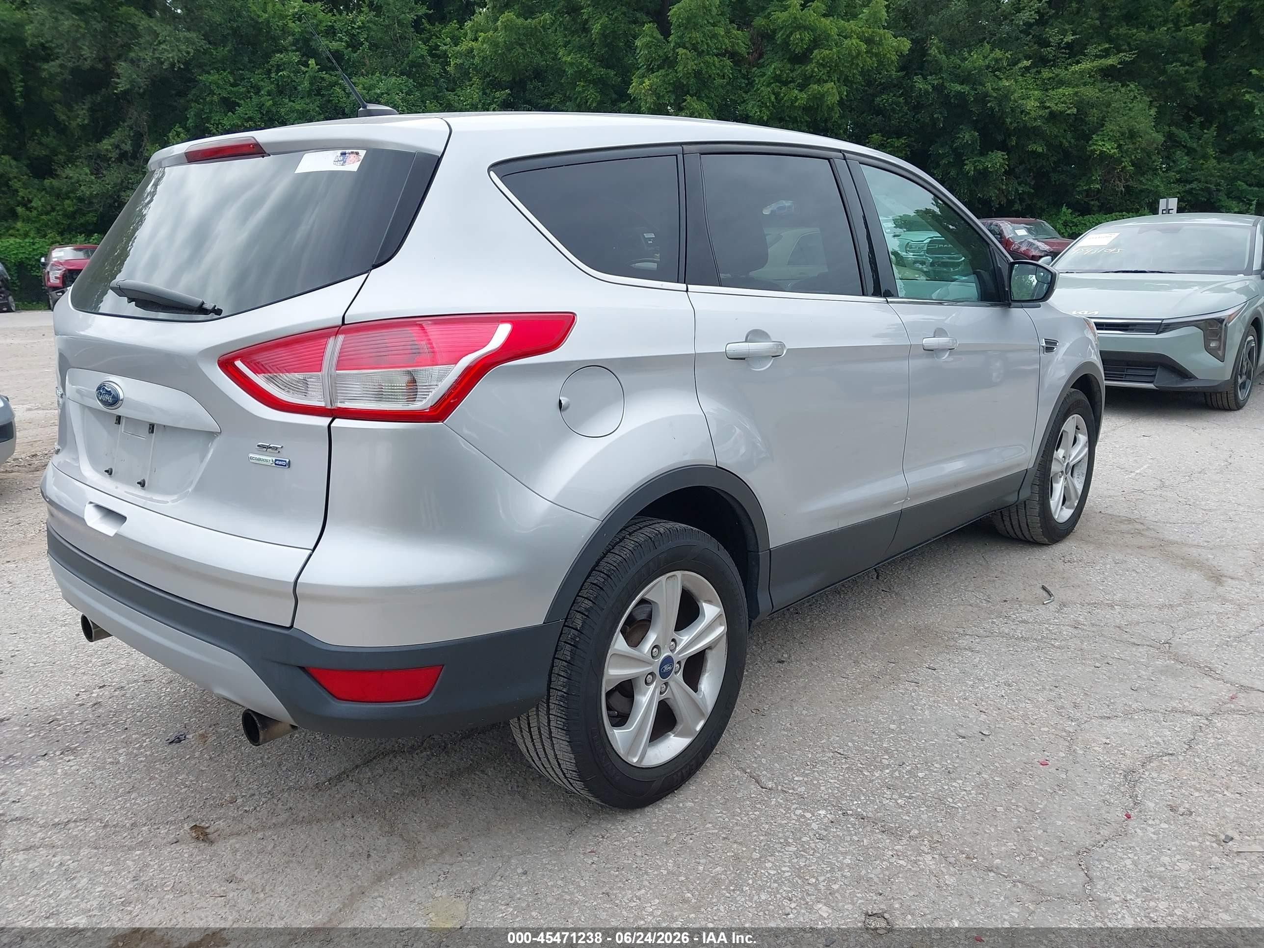 2013 Ford Escape Se Silver vin: 1FMCU9G97DUD00591