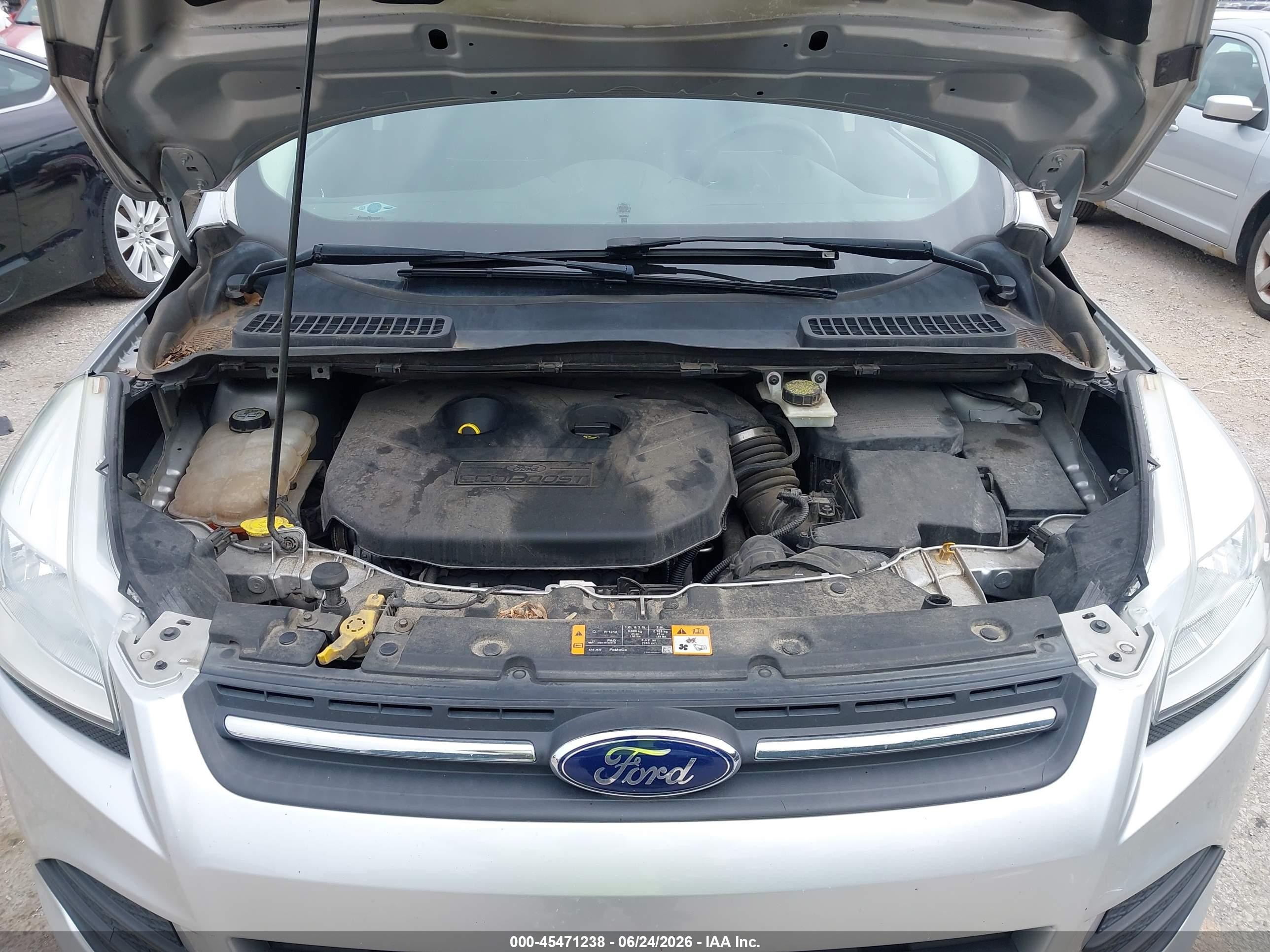 2013 Ford Escape Se Silver vin: 1FMCU9G97DUD00591