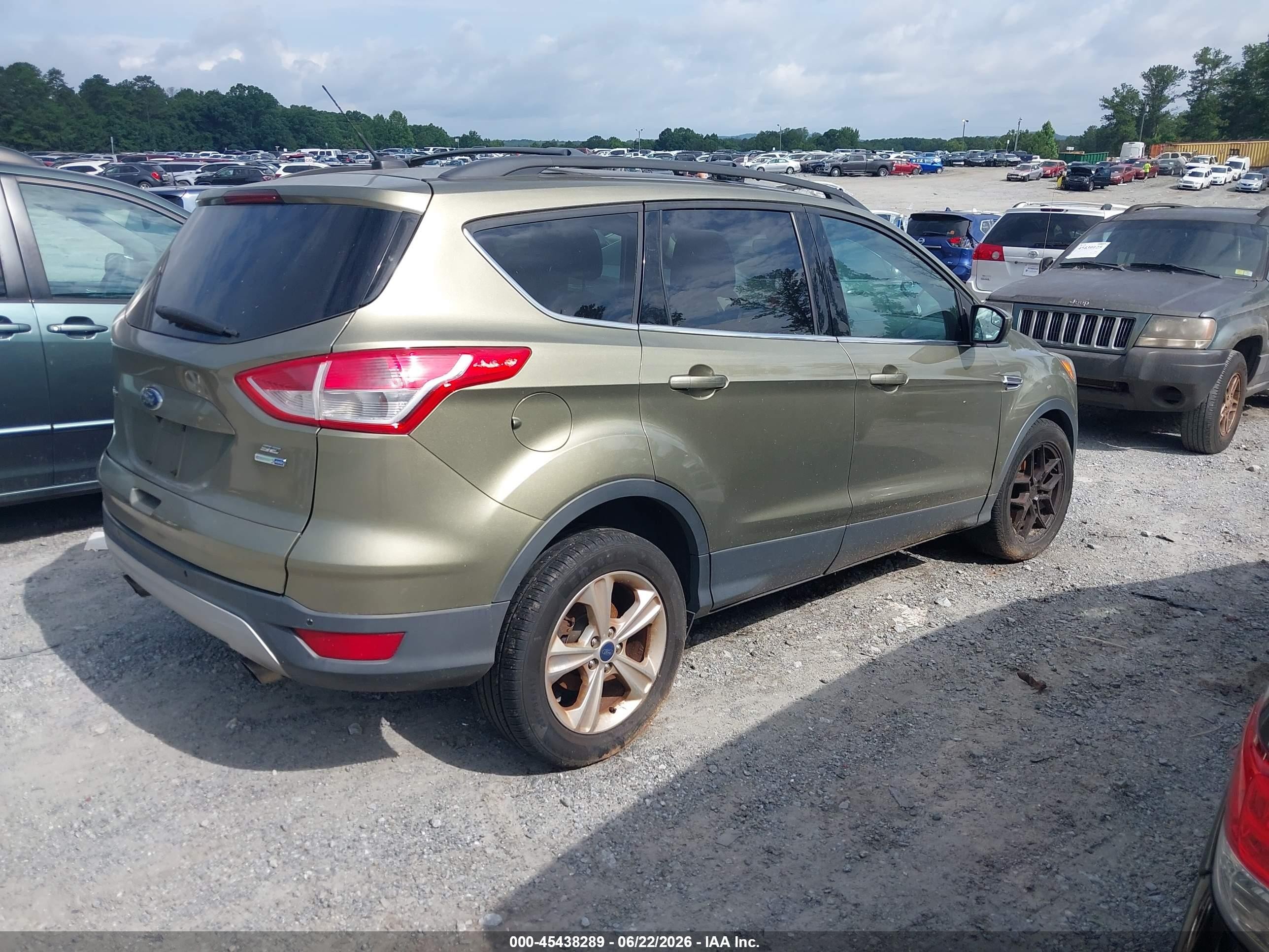2014 Ford Escape Se Beige vin: 1FMCU9G97EUA05363