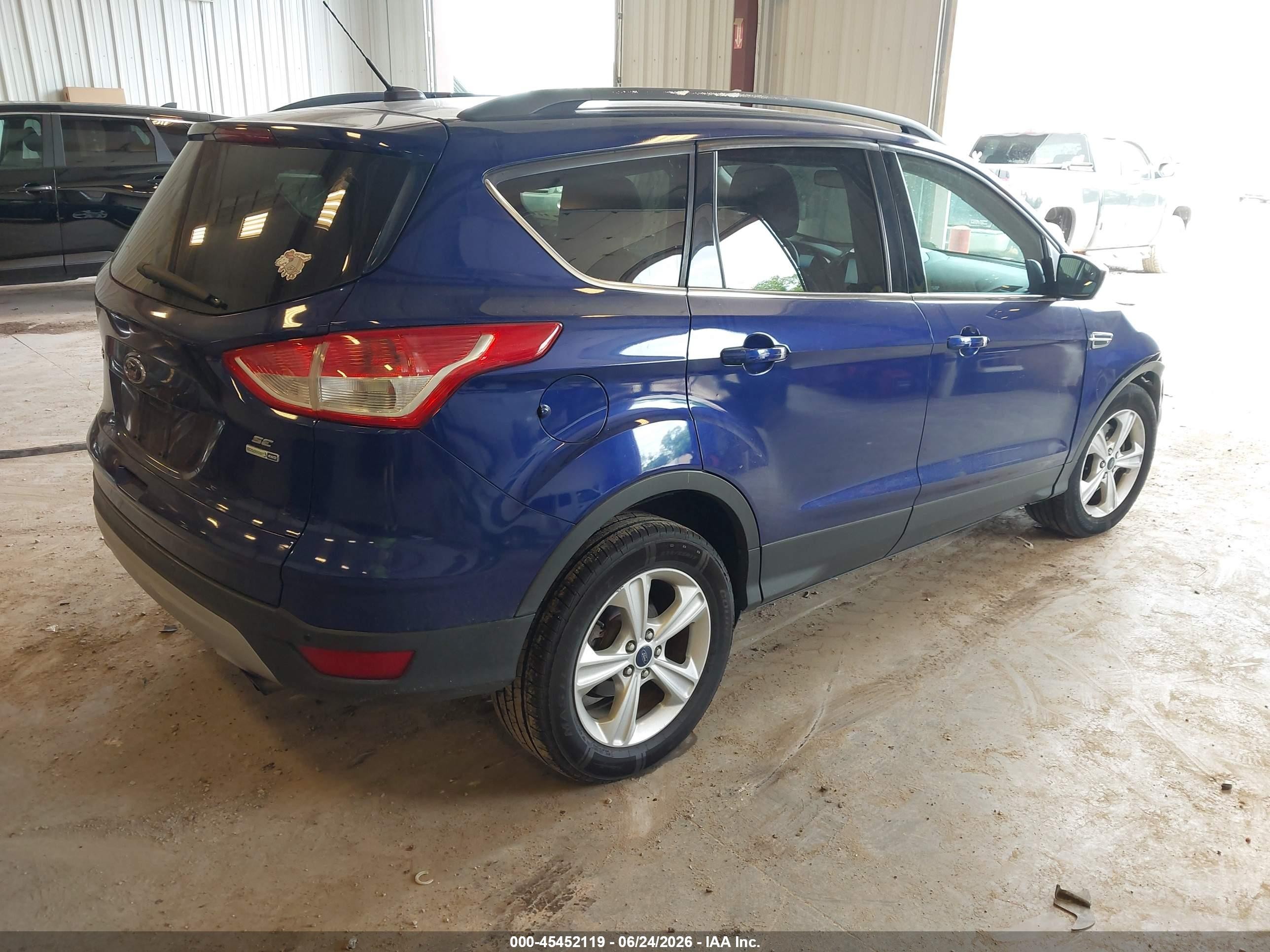 2014 Ford Escape Se Blue vin: 1FMCU9G97EUA57222