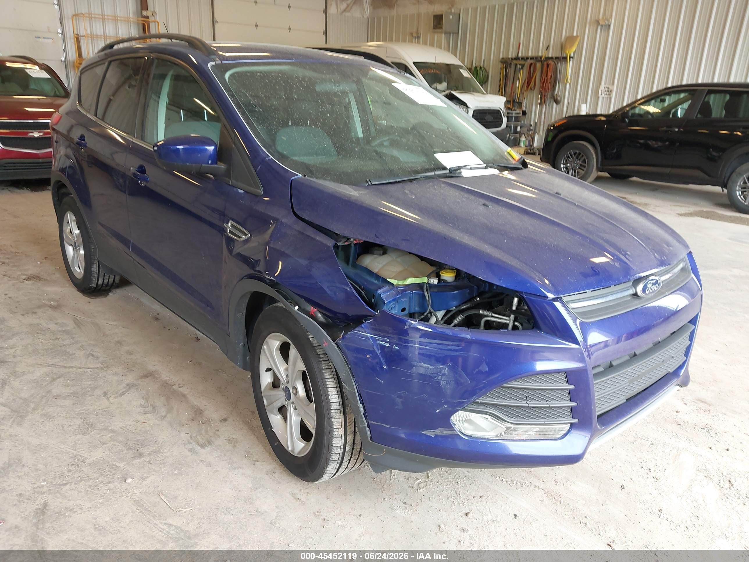 2014 Ford Escape Se Blue vin: 1FMCU9G97EUA57222