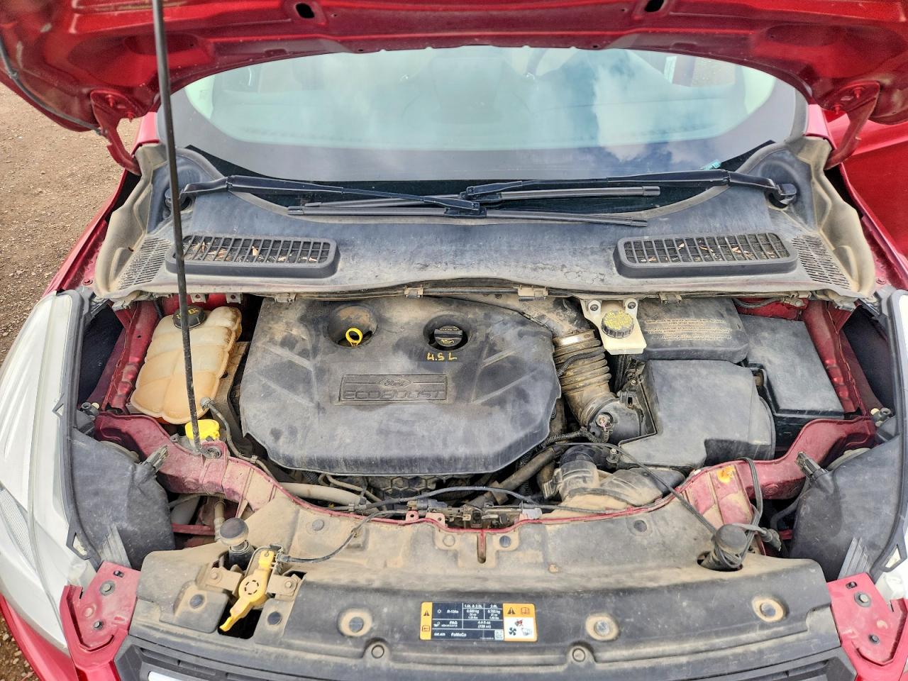 2014 Ford Escape Se Red vin: 1FMCU9G97EUA95484