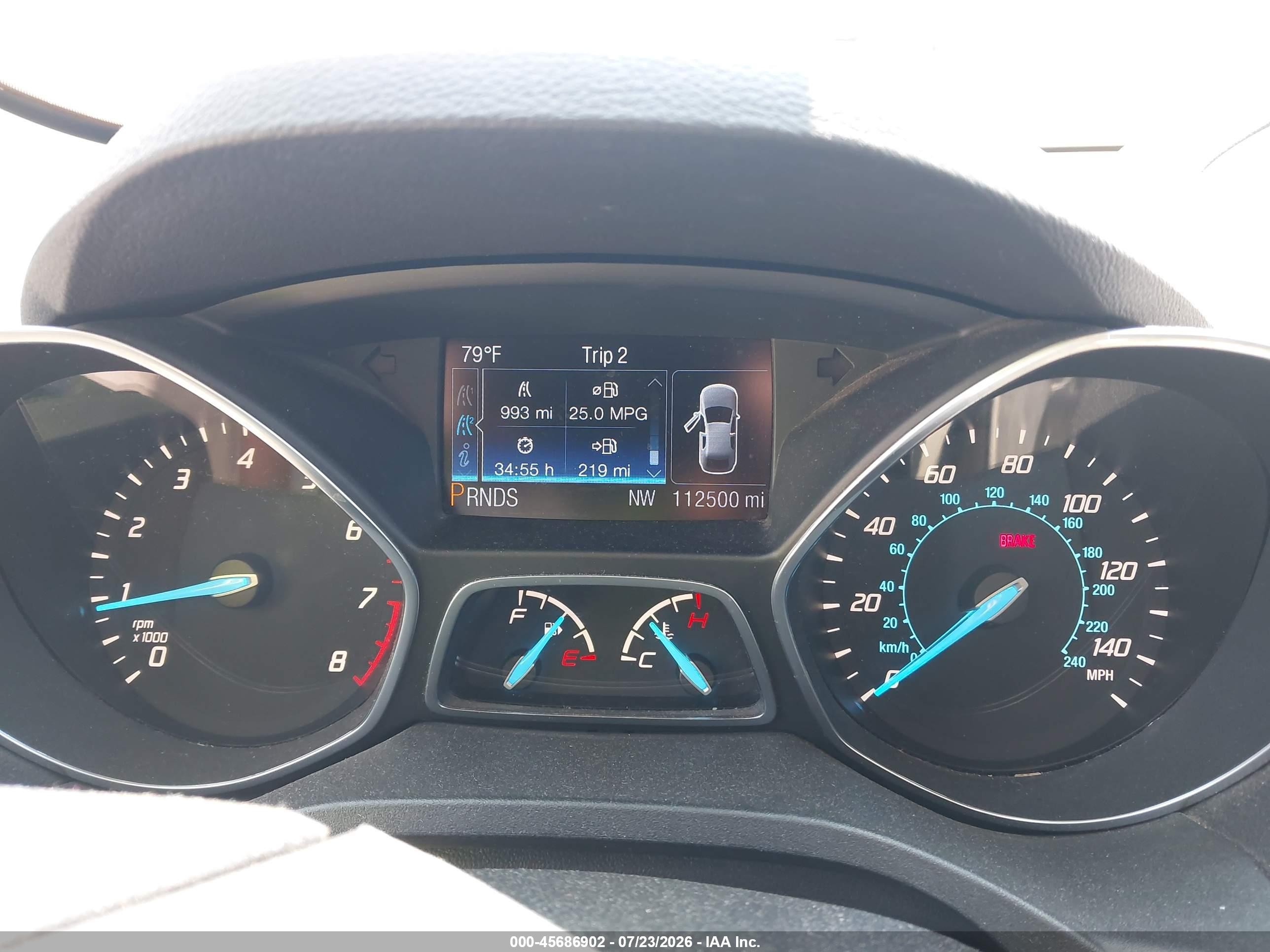 2014 Ford Escape Se White vin: 1FMCU9G97EUB05687