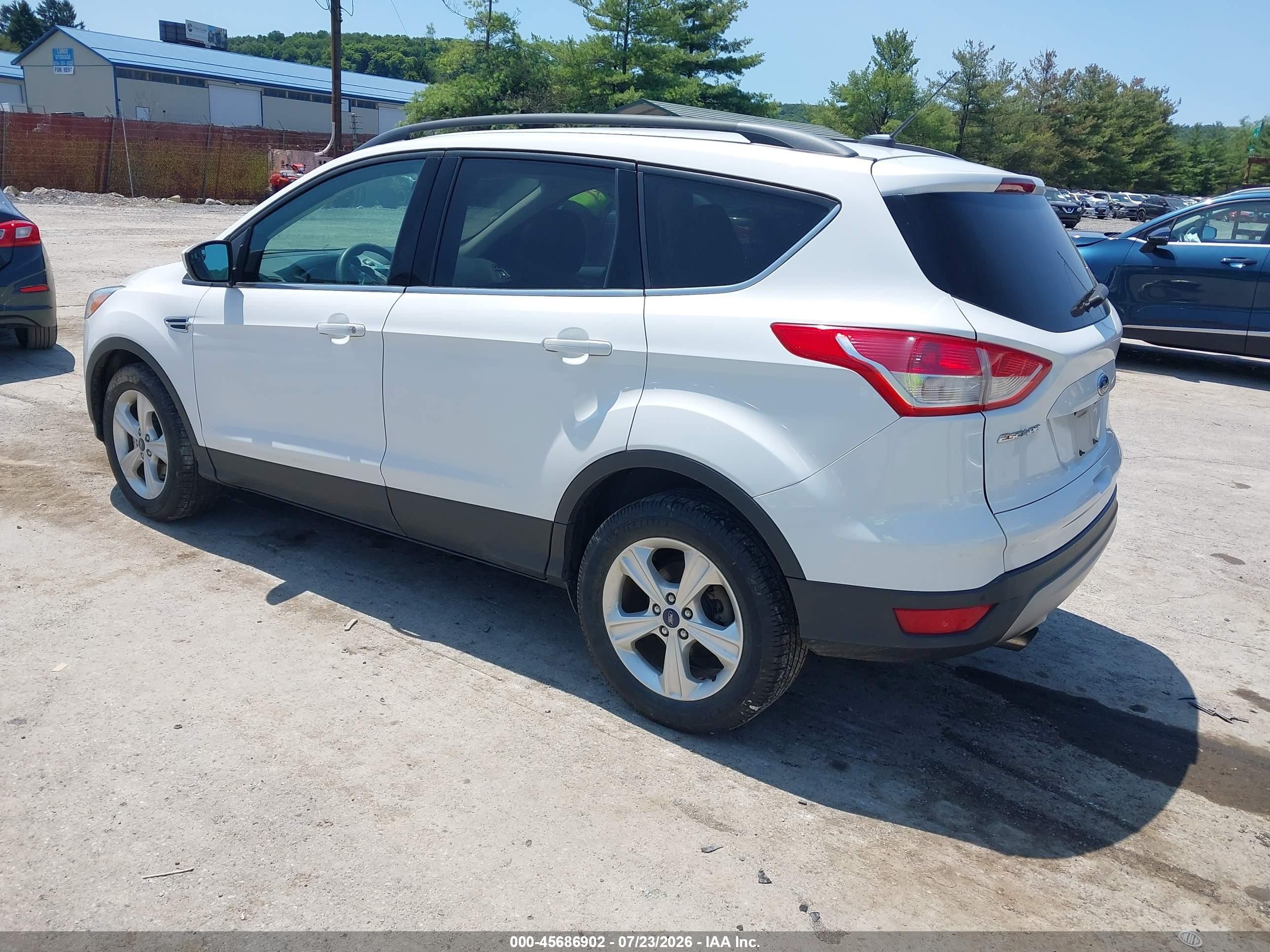 2014 Ford Escape Se White vin: 1FMCU9G97EUB05687