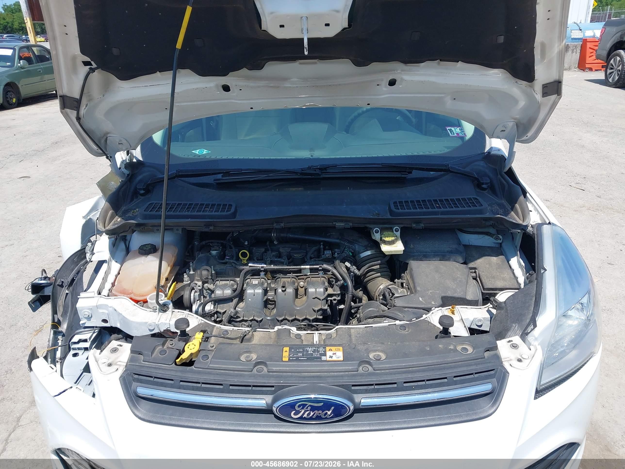 2014 Ford Escape Se White vin: 1FMCU9G97EUB05687