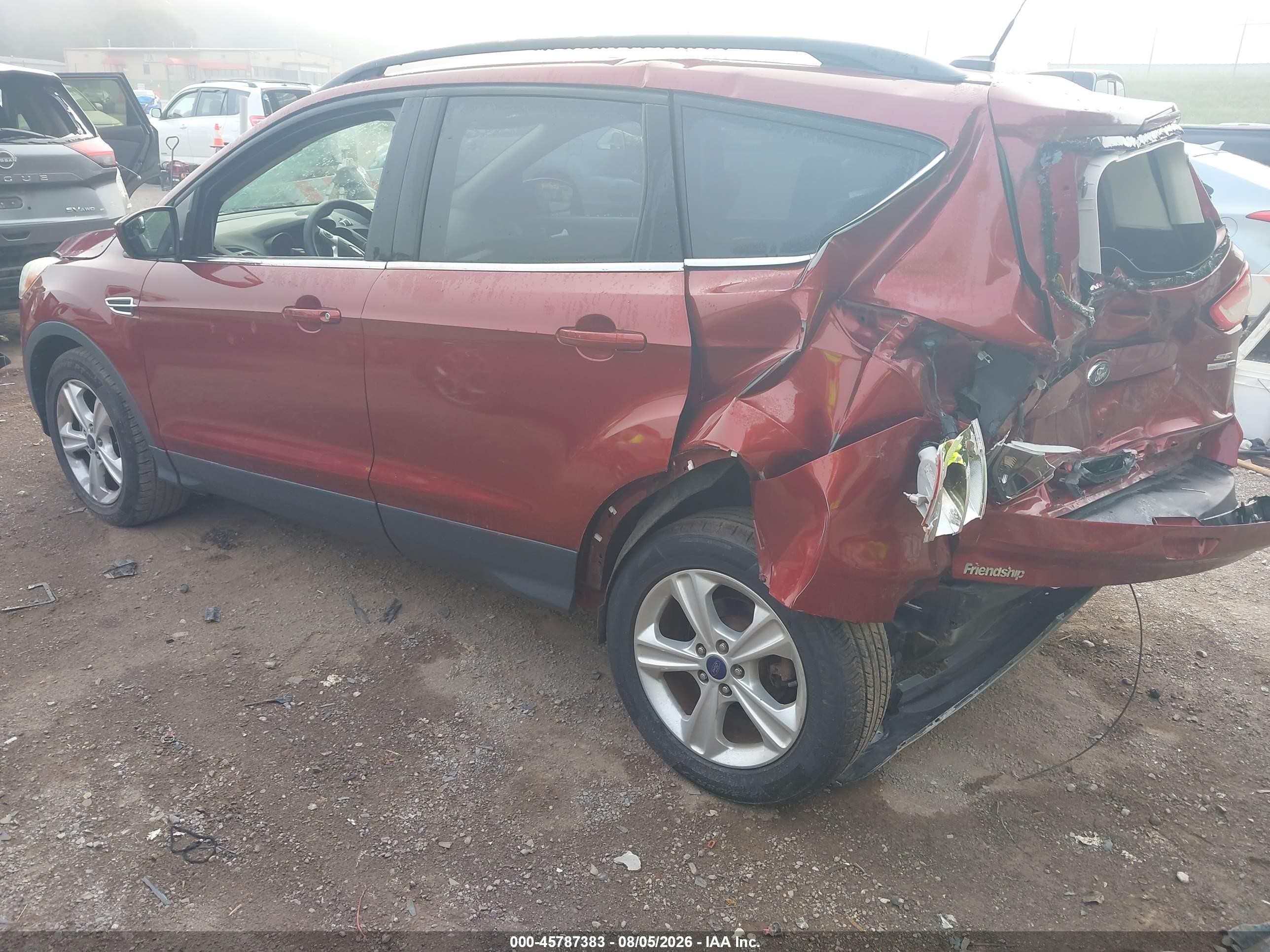 2014 Ford Escape Se Red vin: 1FMCU9G97EUB26748
