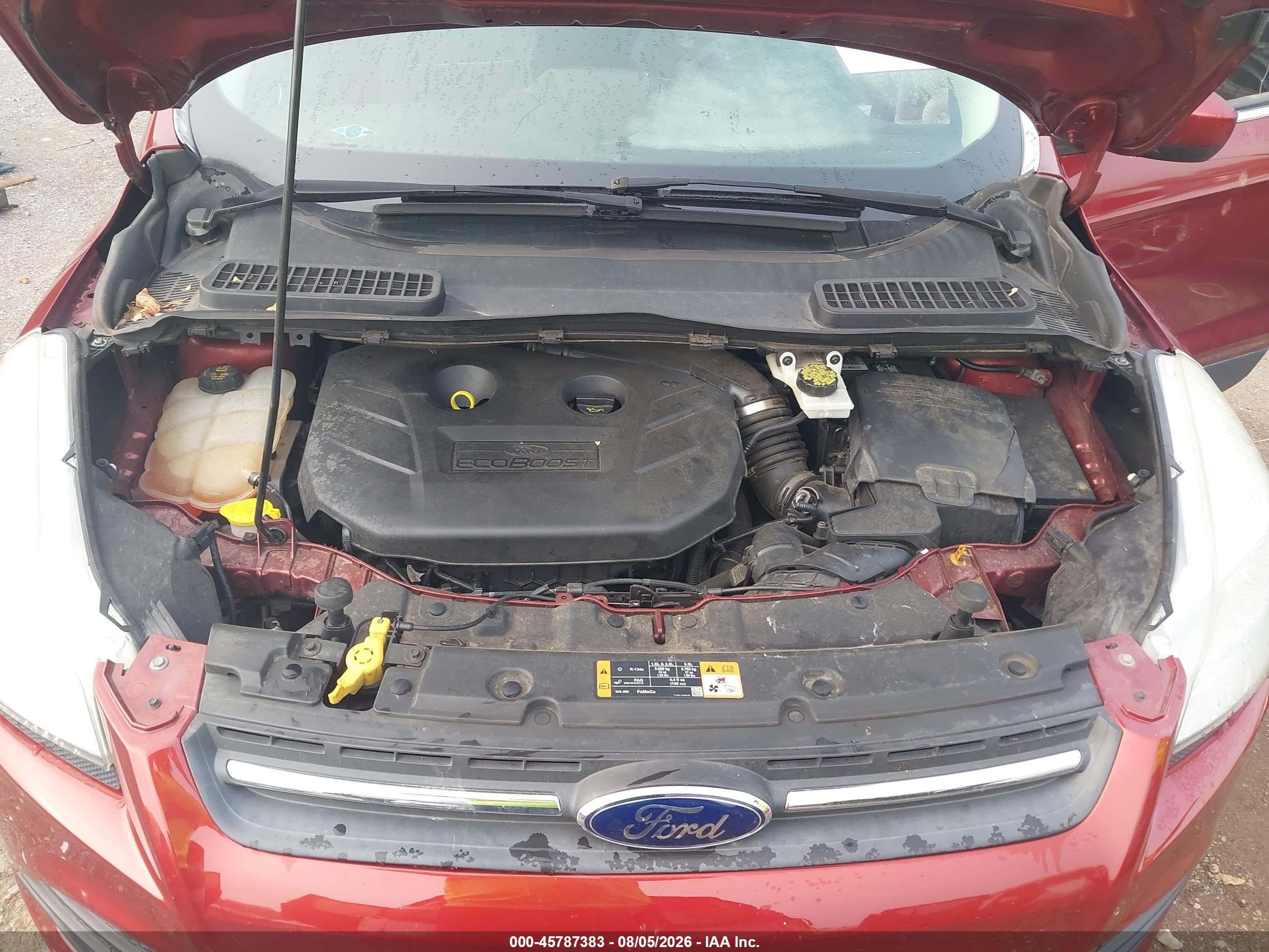 2014 Ford Escape Se Red vin: 1FMCU9G97EUB26748