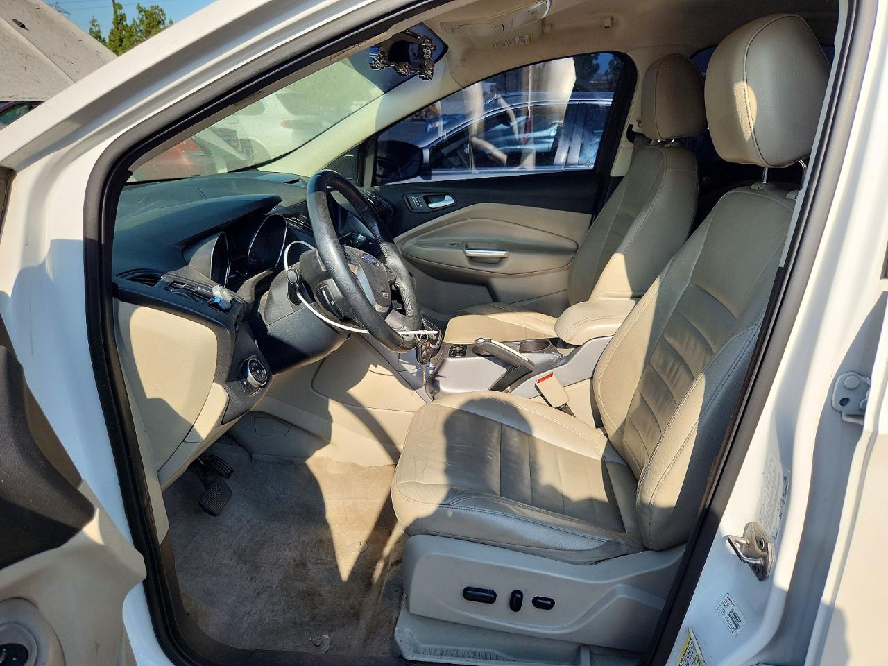 2014 Ford Escape Se White vin: 1FMCU9G97EUB32789