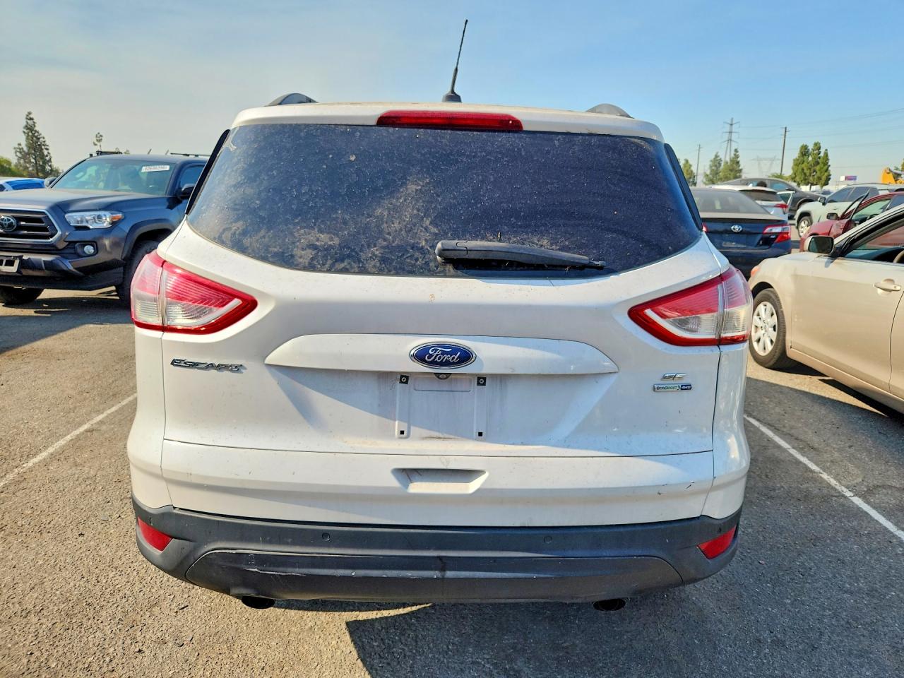 2014 Ford Escape Se White vin: 1FMCU9G97EUB32789