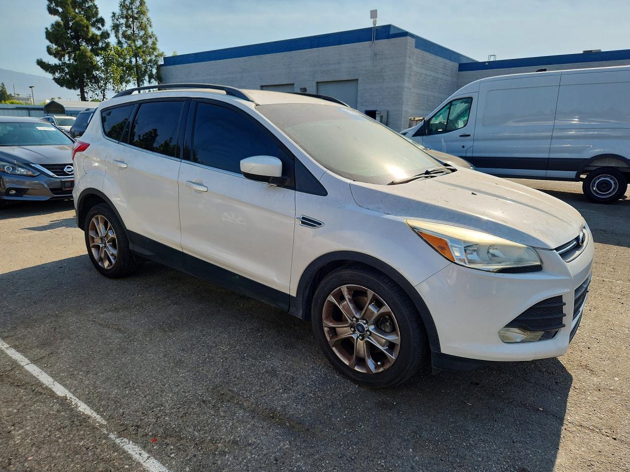 2014 Ford Escape Se White vin: 1FMCU9G97EUB32789